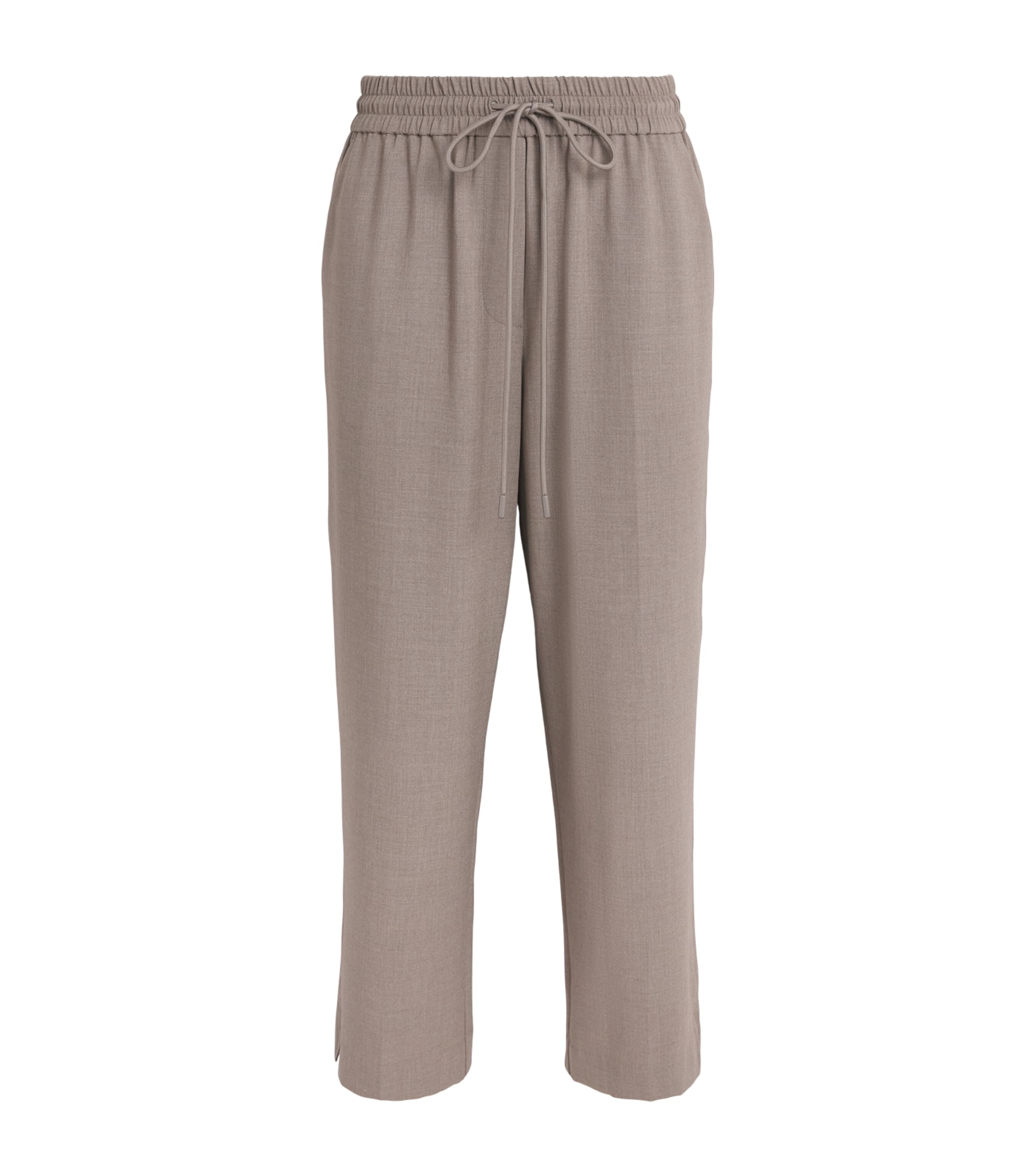 CAMILLA AND MARC Womens Cropped Vector Trousers Mocha Image 1
