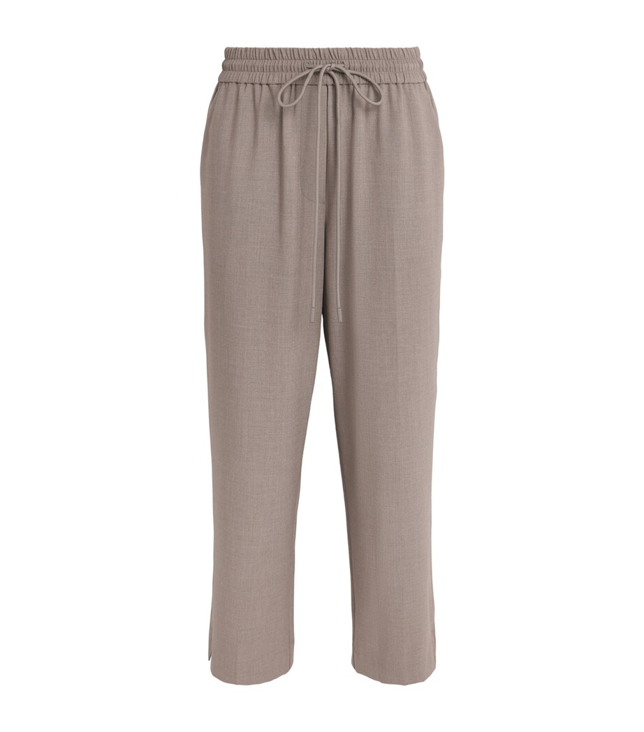 CAMILLA AND MARC Womens Cropped Vector Trousers Mocha Image 1