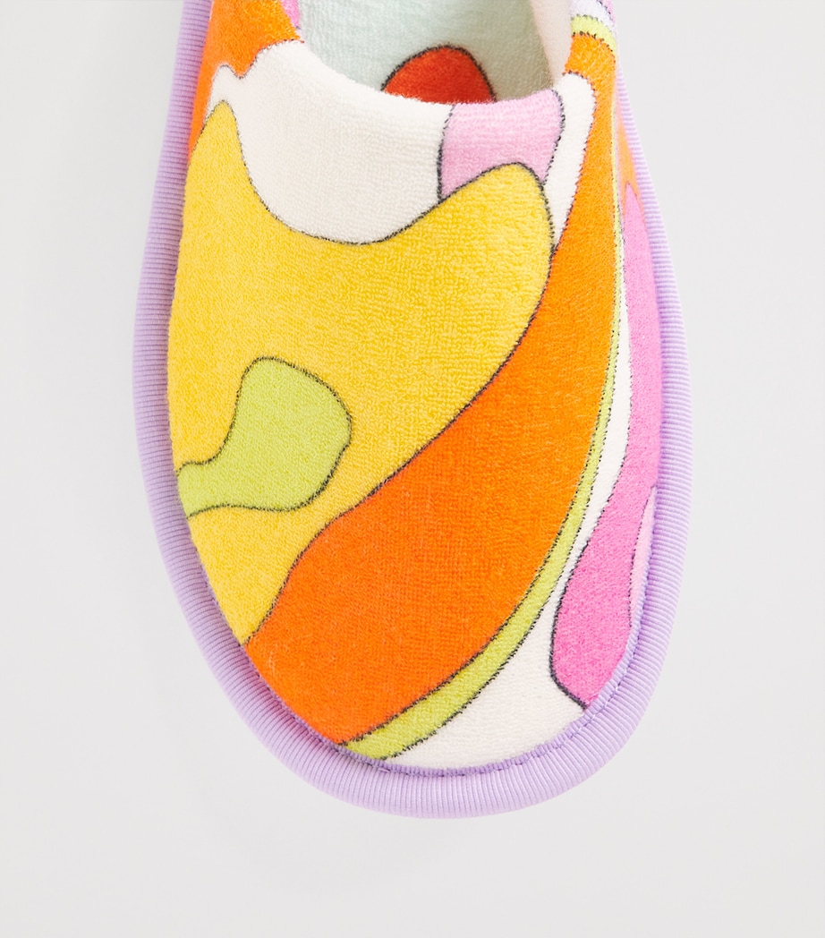 PUCCI Cotton Towelling Printed Slippers Image 5