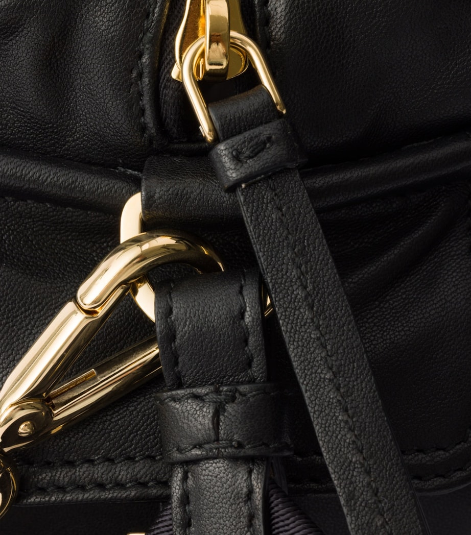 Prada Small Leather Explore Shoulder Bag Black Image 5