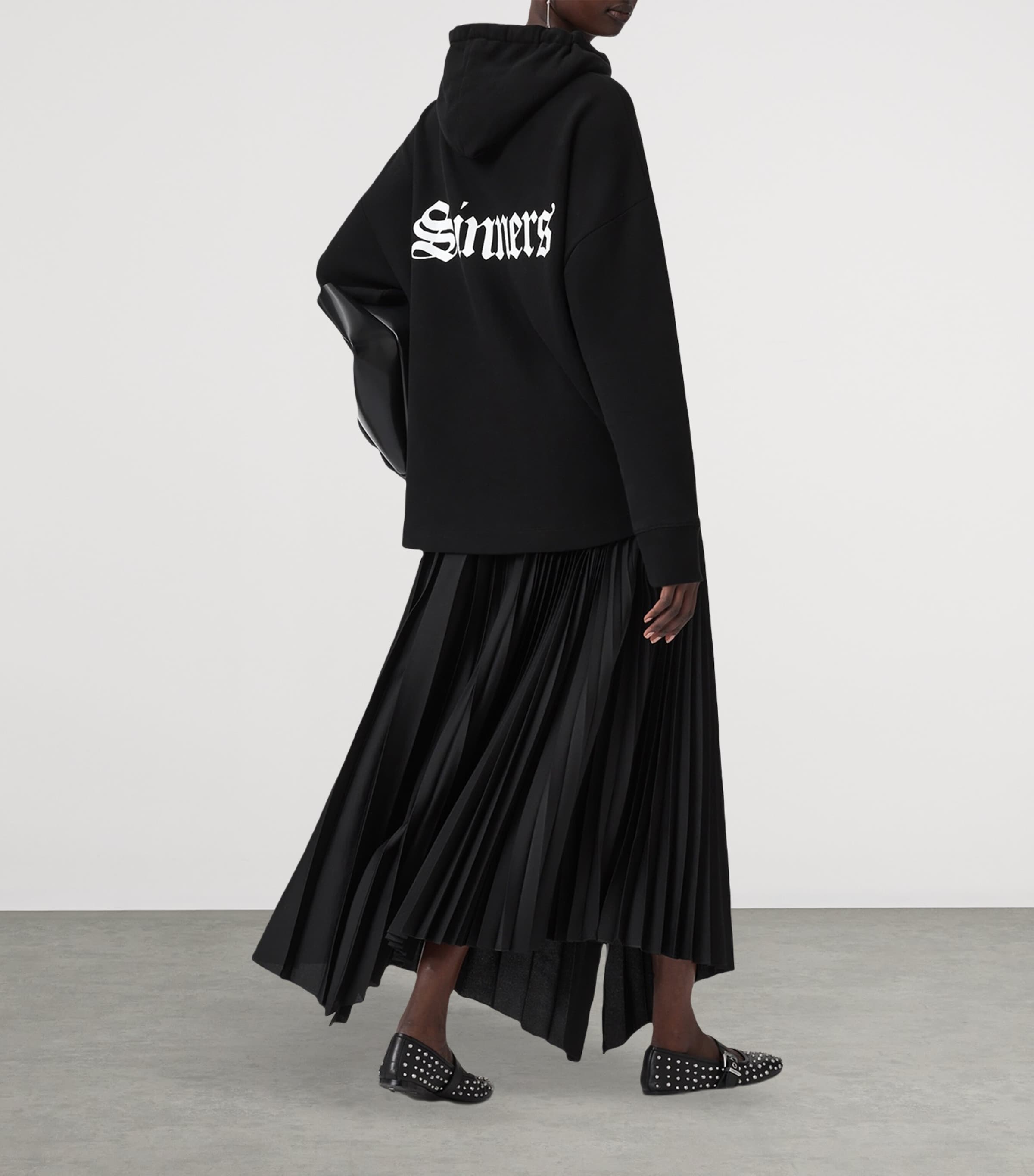 Cotton Saint Etie Hoodie BLACK Image 3