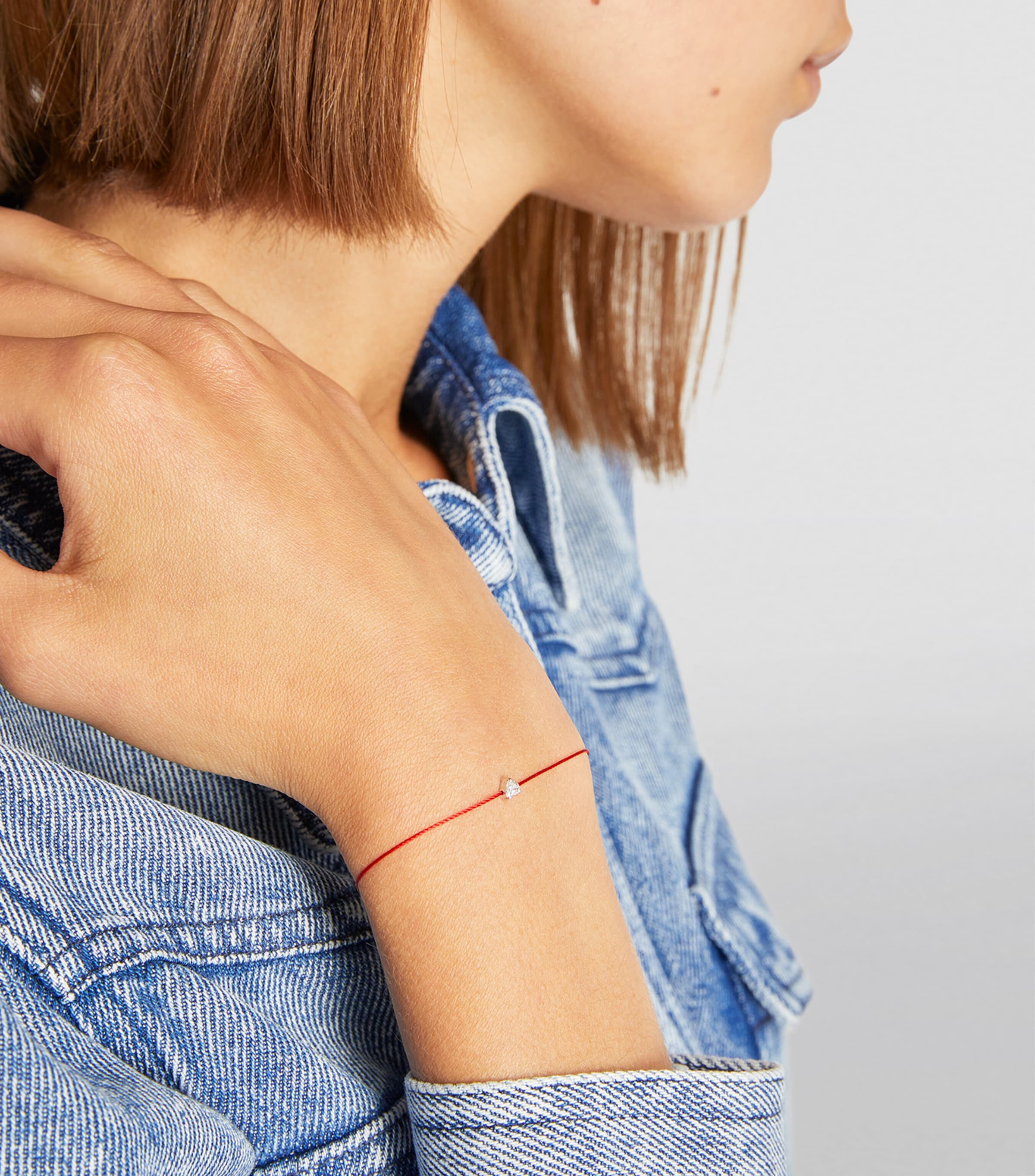 Redline White Gold and Diamond Bien Aimé Bracelet Red Image 4