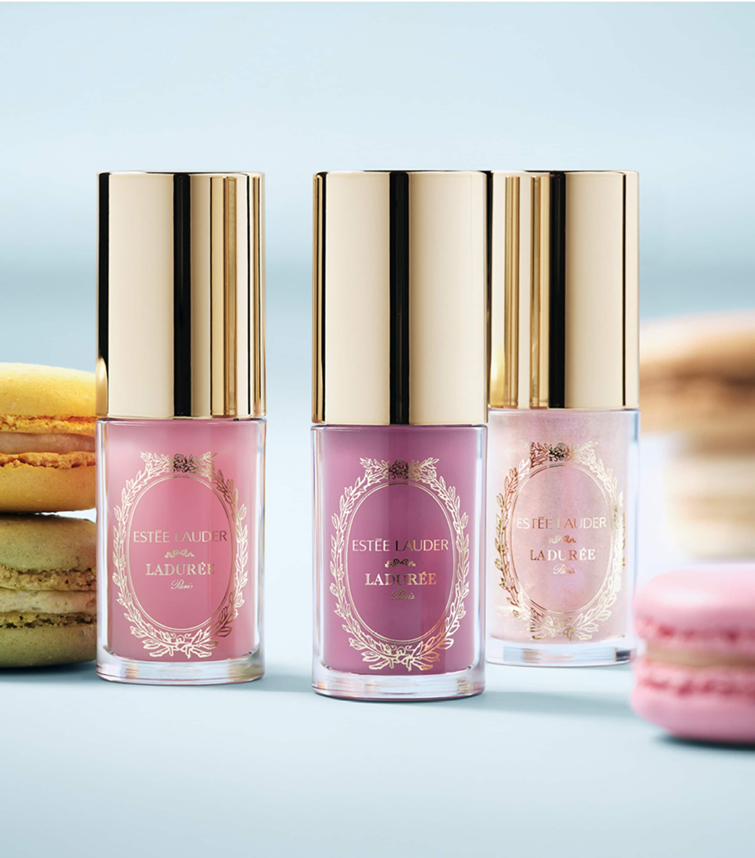 Estée Lauder x Ladurée Lip Oil Collection (3 x 4.5ml) | Harrods US