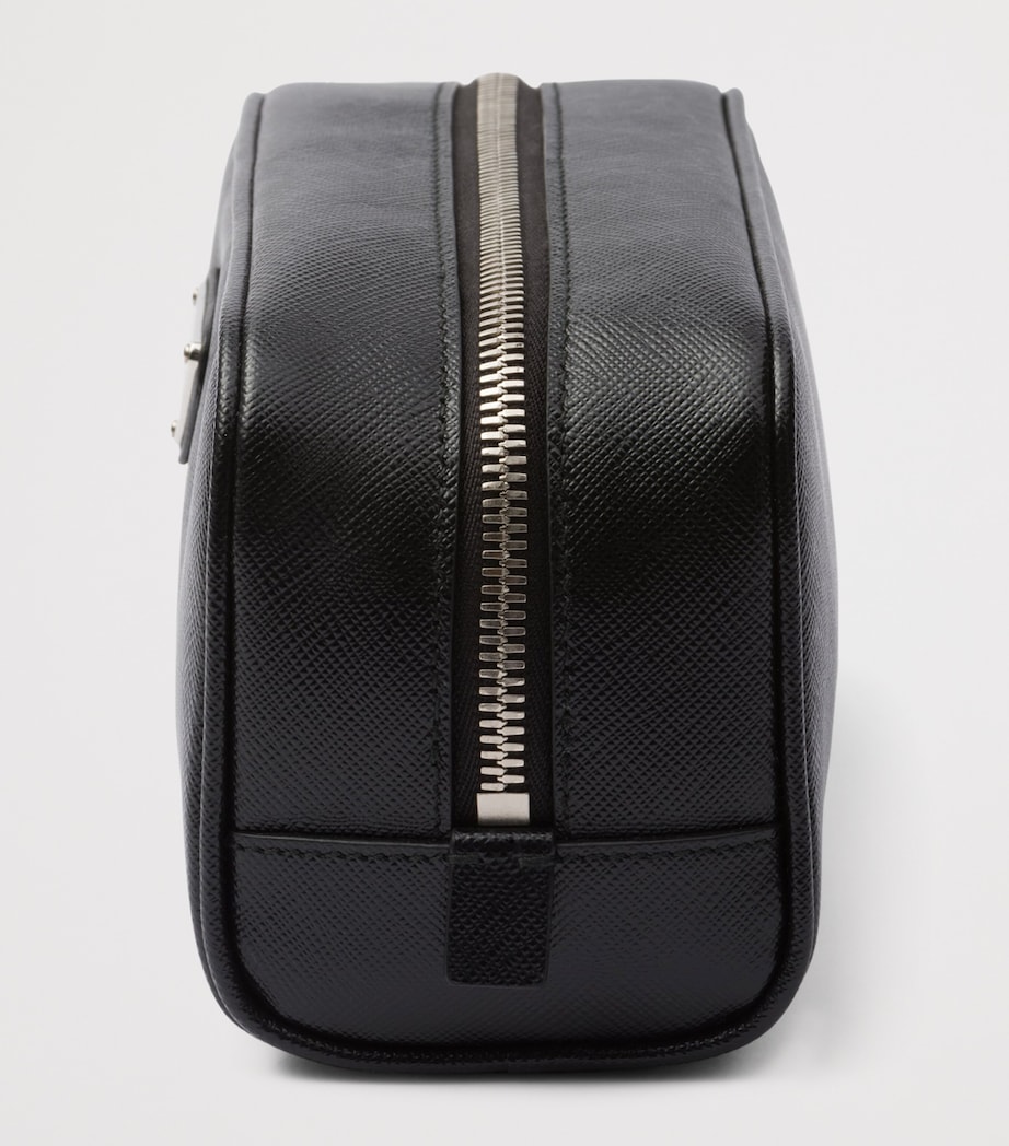 Saffiano Leather Logo Pouch F0002 Image 5