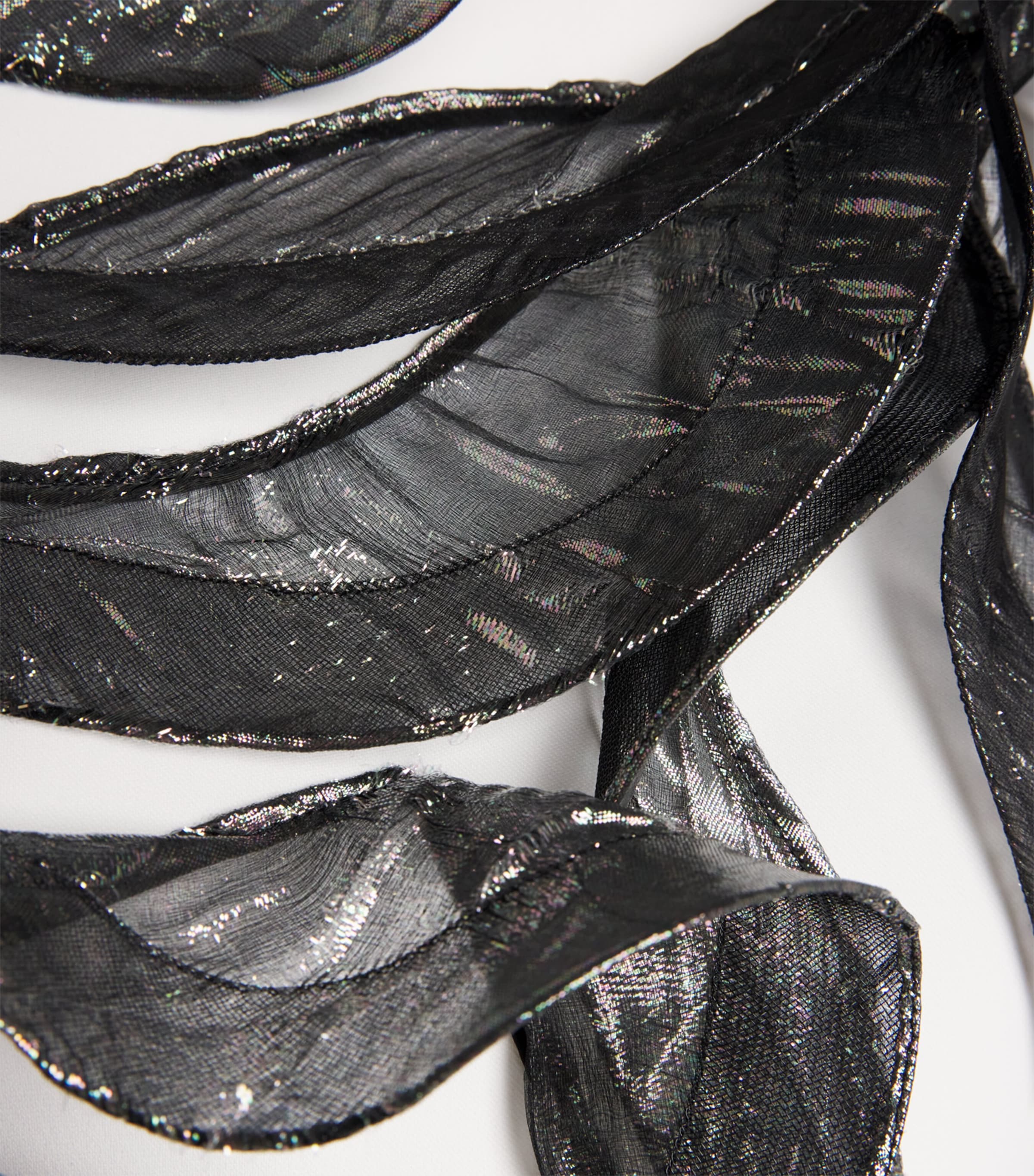 Metallic Embellished Collider Gown WHITE/BLK/BEETLEWING Image 5