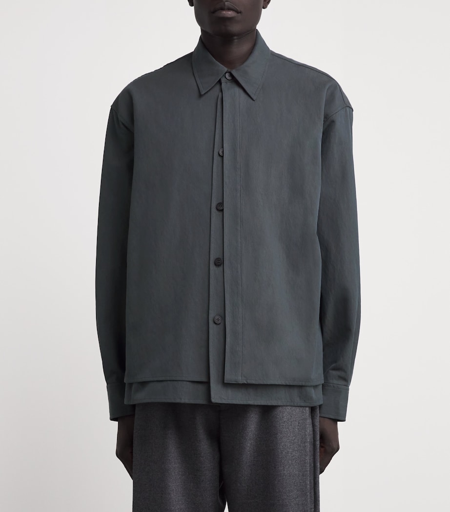 Double-Layered Shirt BLACK Image 3