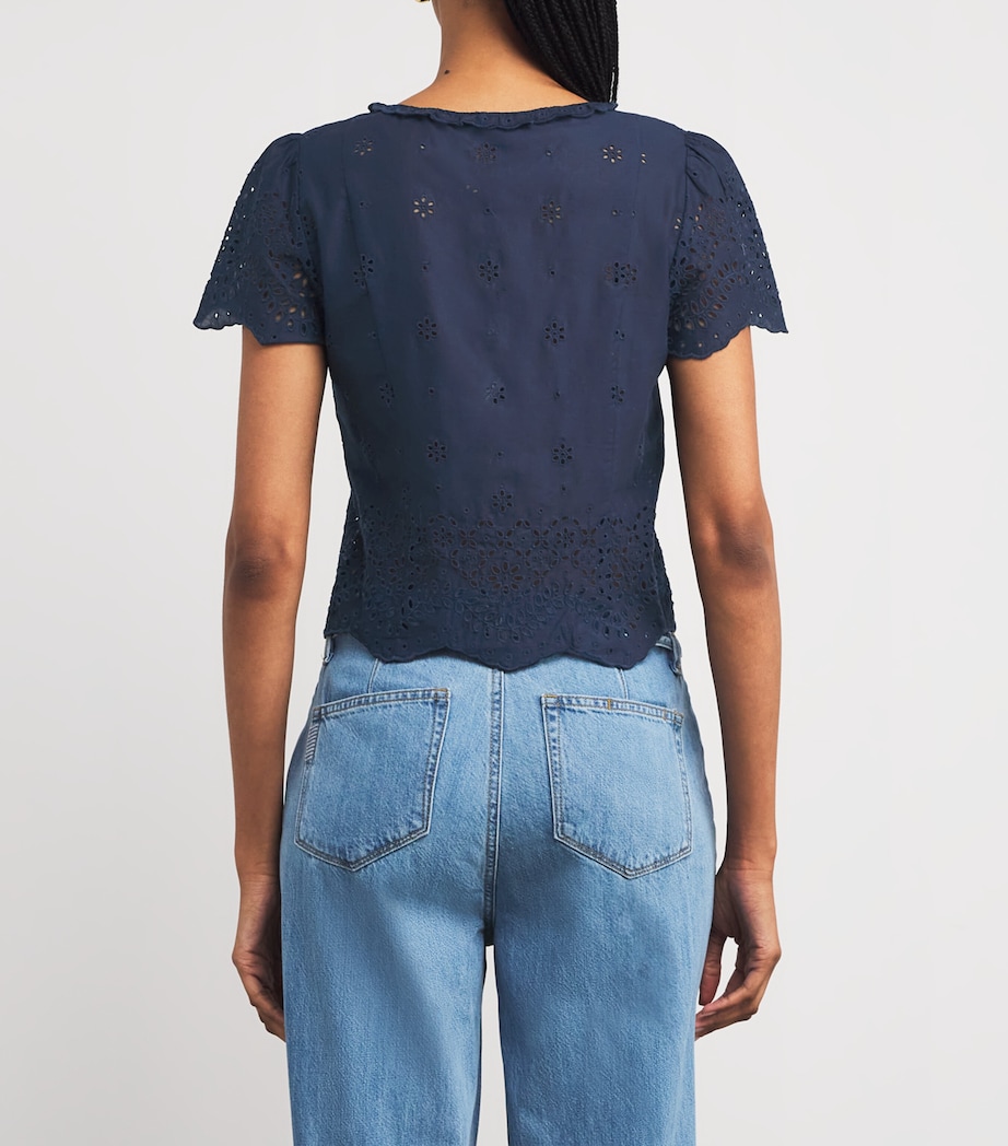 Cotton Quinta Top NAVY Image 4