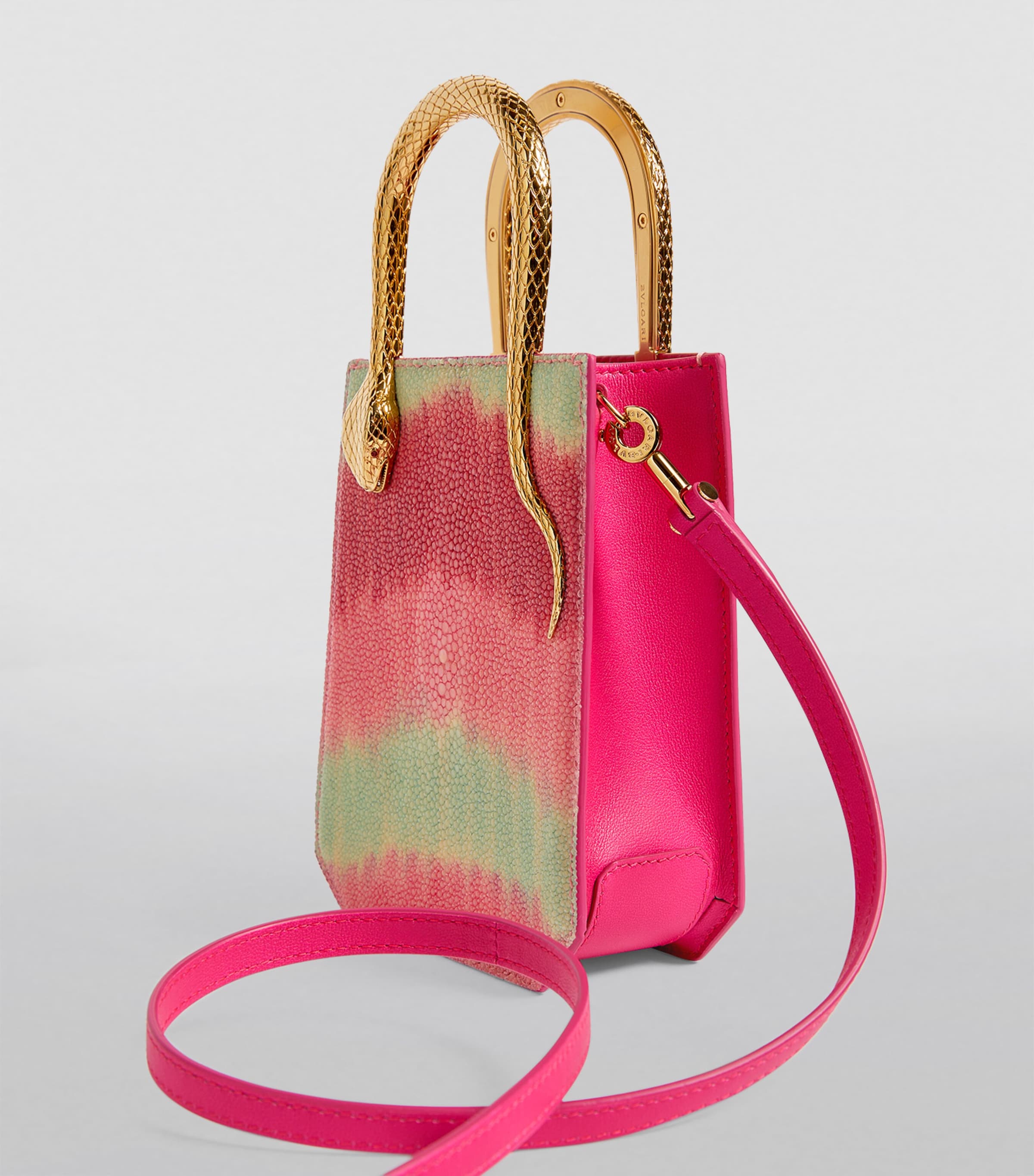 Galuchat Leather Serpentine Cross-Body Bag MULTICOLOR Image 3