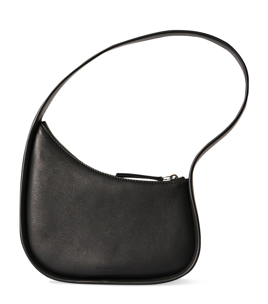 Half Moon Leather Shoulder Bag BLACK PLD Image 1
