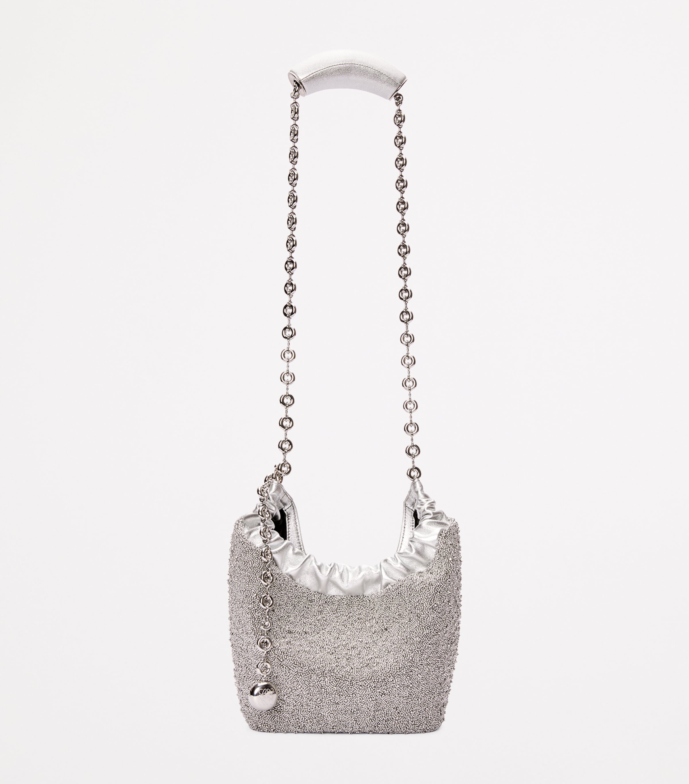EXCLUSIVE Mini Mirror Squeeze Top-Handle Bag SILVER Image 4