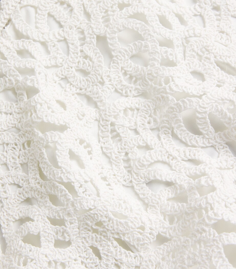 Cotton Crochet Tank Top ECRU Image 5