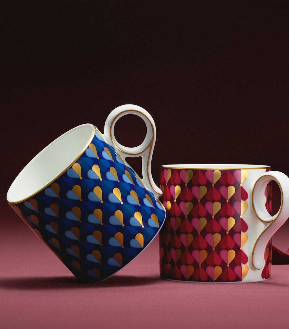 Wedgwood Bone China LOVE Mug Magenta Image 2