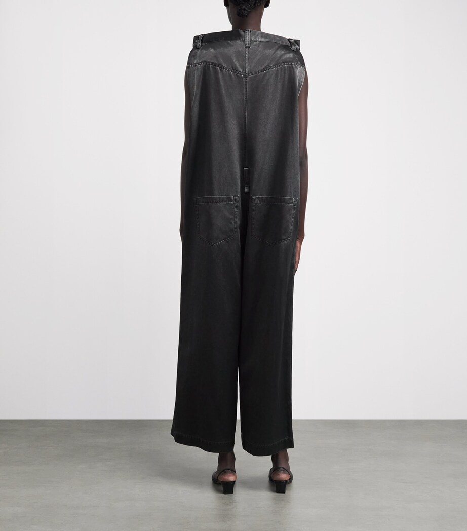 Issey Miyake Womens Pseudo Jeans Jumpsuit Charcoal Image 6