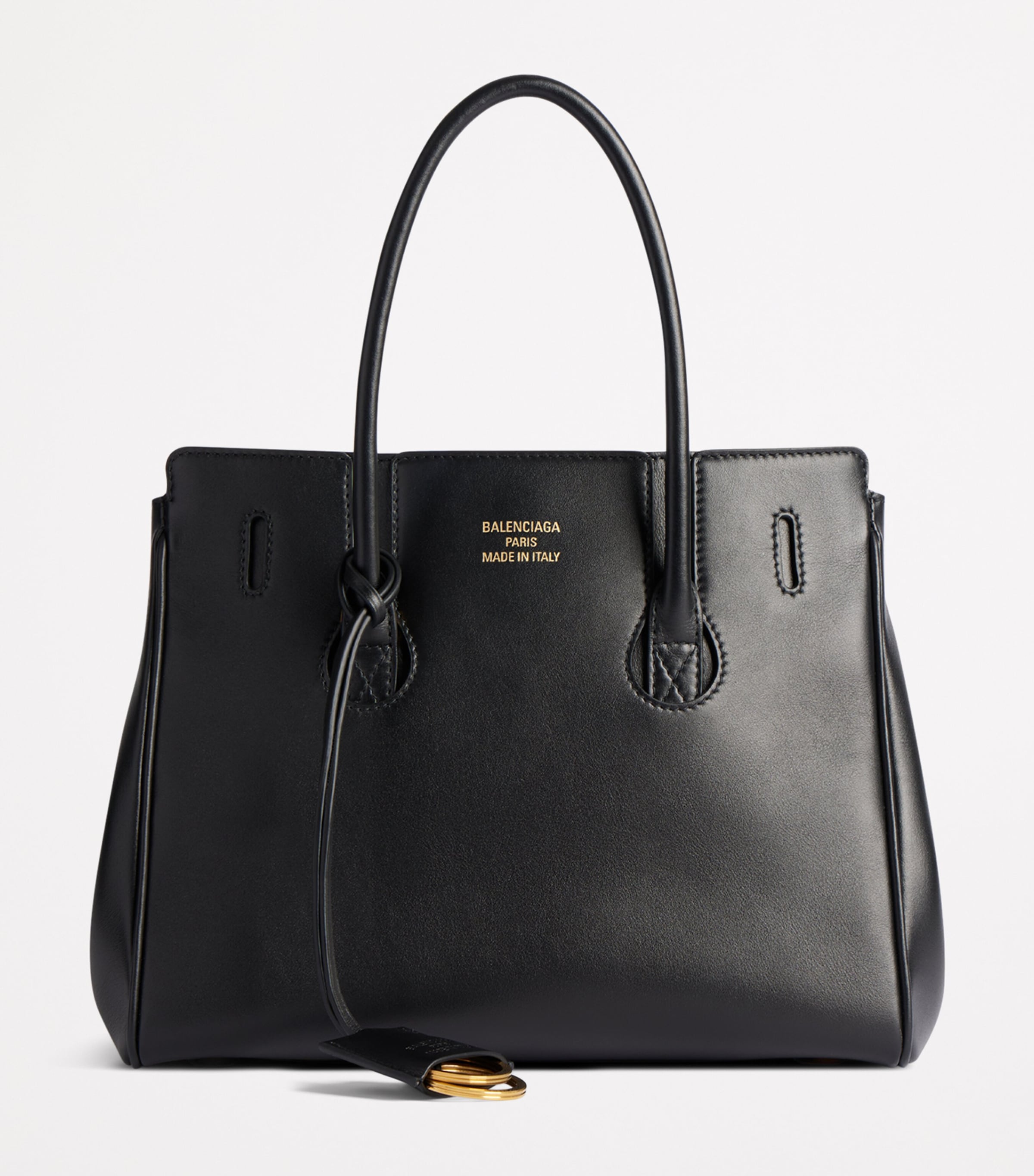 Balenciaga Mini Leather Hampton Top-Handle Bag | Harrods US