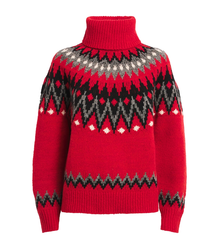 Wool-Blend Fair Isle Sweater FIRESIDE RED MULTI Image 1