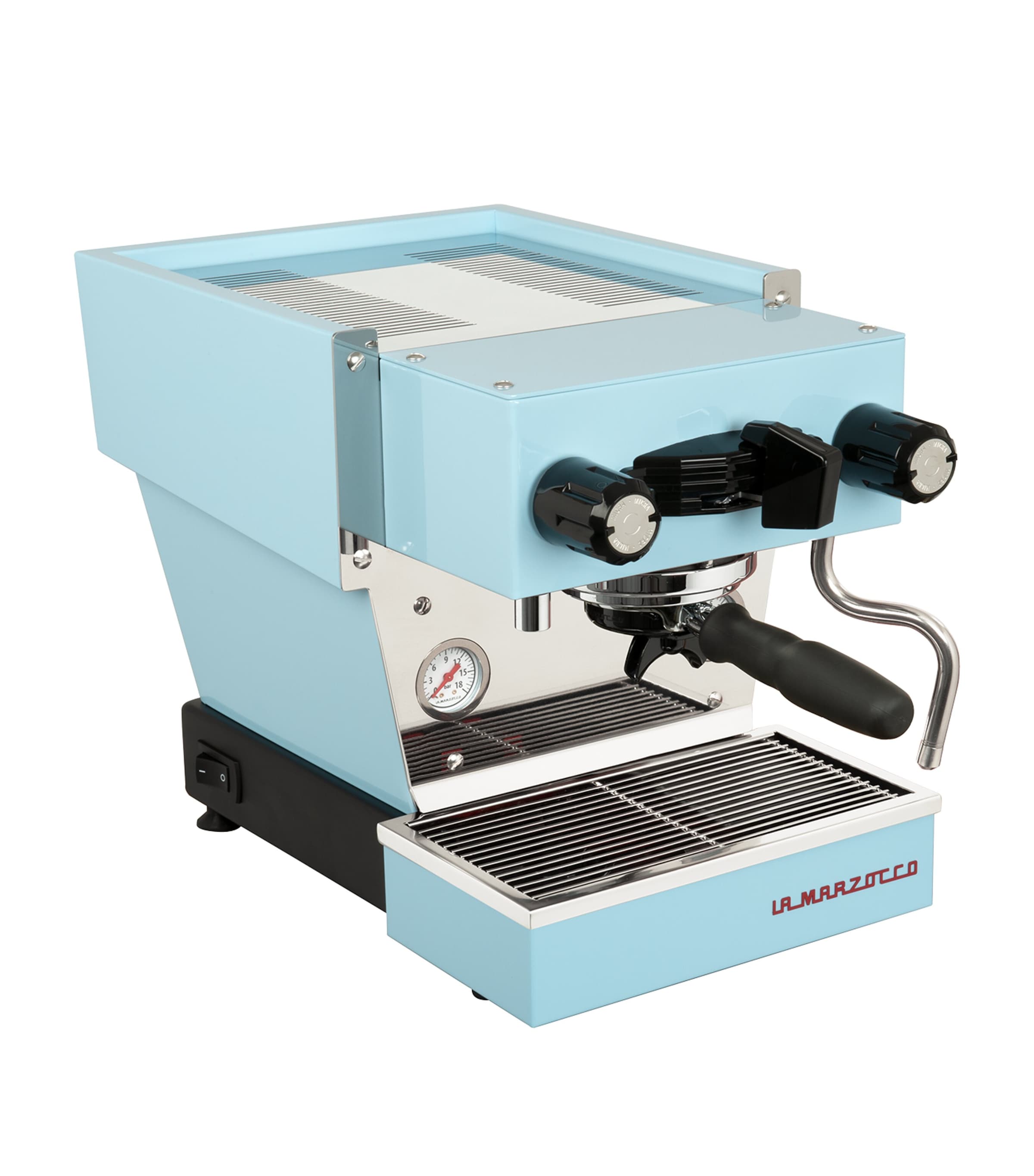 Linea Micra Home Espresso Machine BLUE Image 4