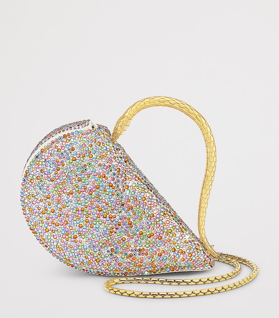 Bvlgari Mini Crystal-Embellished Serpenti Cuoricino Top-Handle Bag Image 5