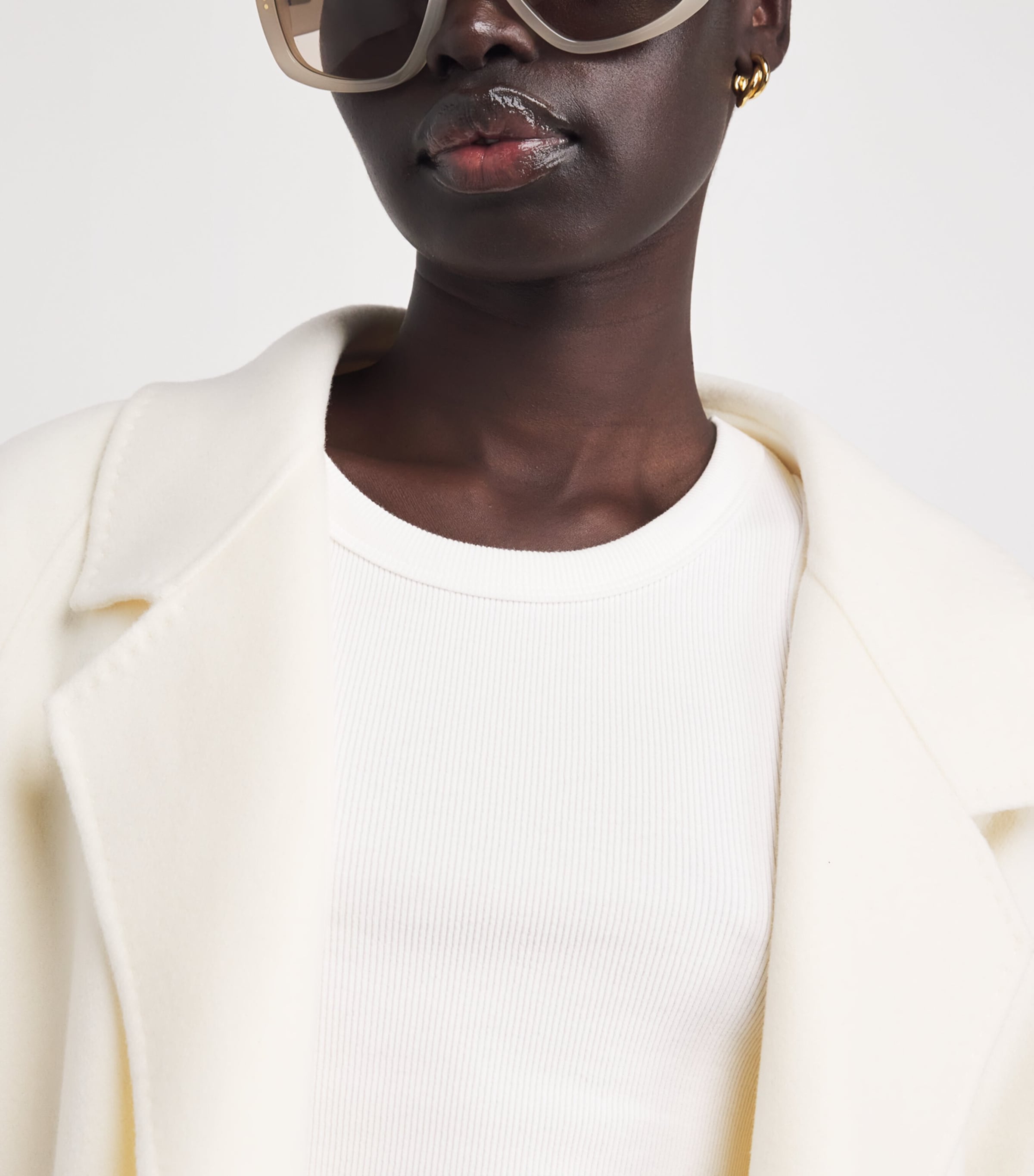 Stretch-Cotton Yeux Tank Top WHITE Image 6