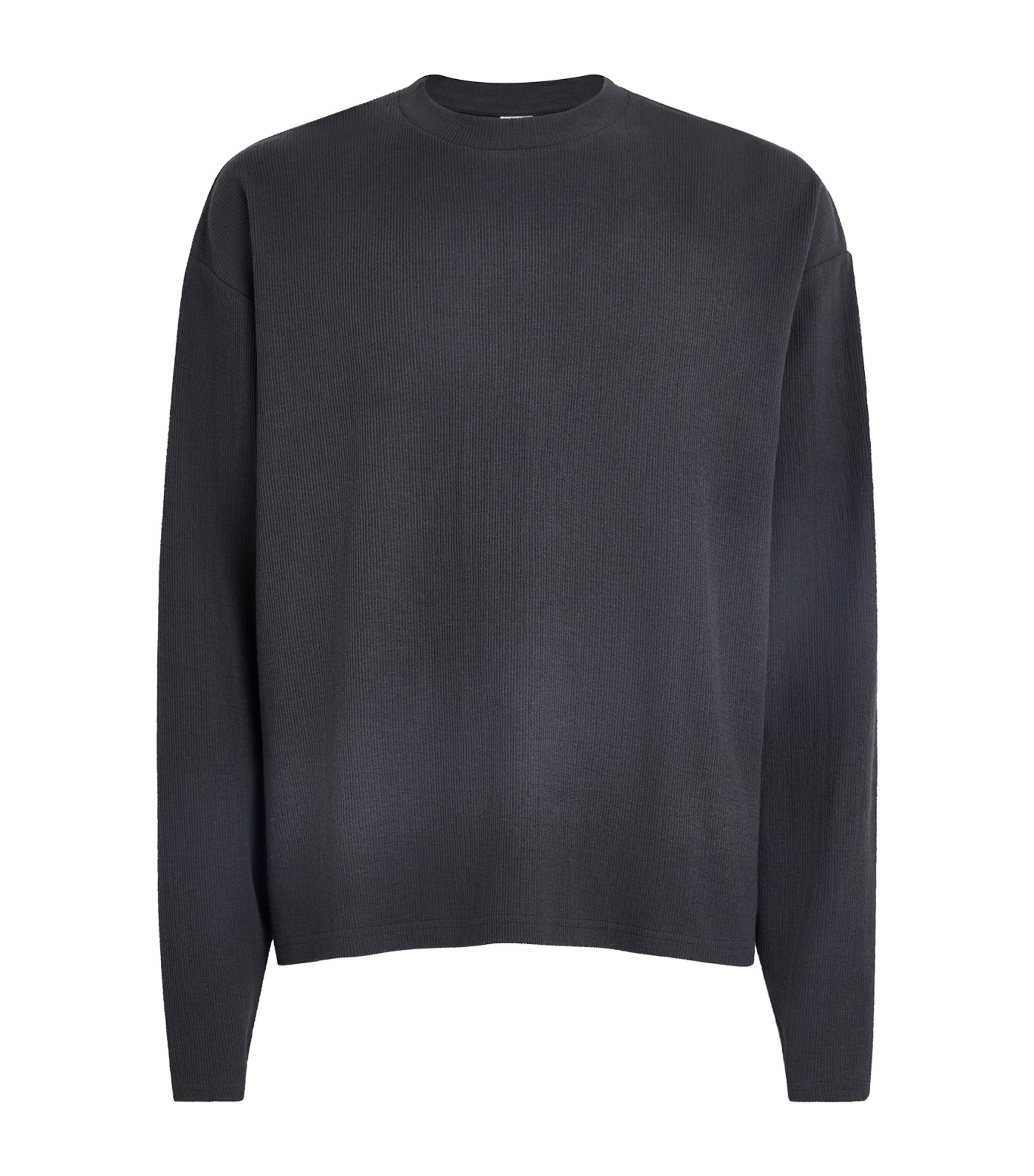 Won Hundred Mens Cotton Steven Long-Sleeve T-Shirt Asphalt Image 1