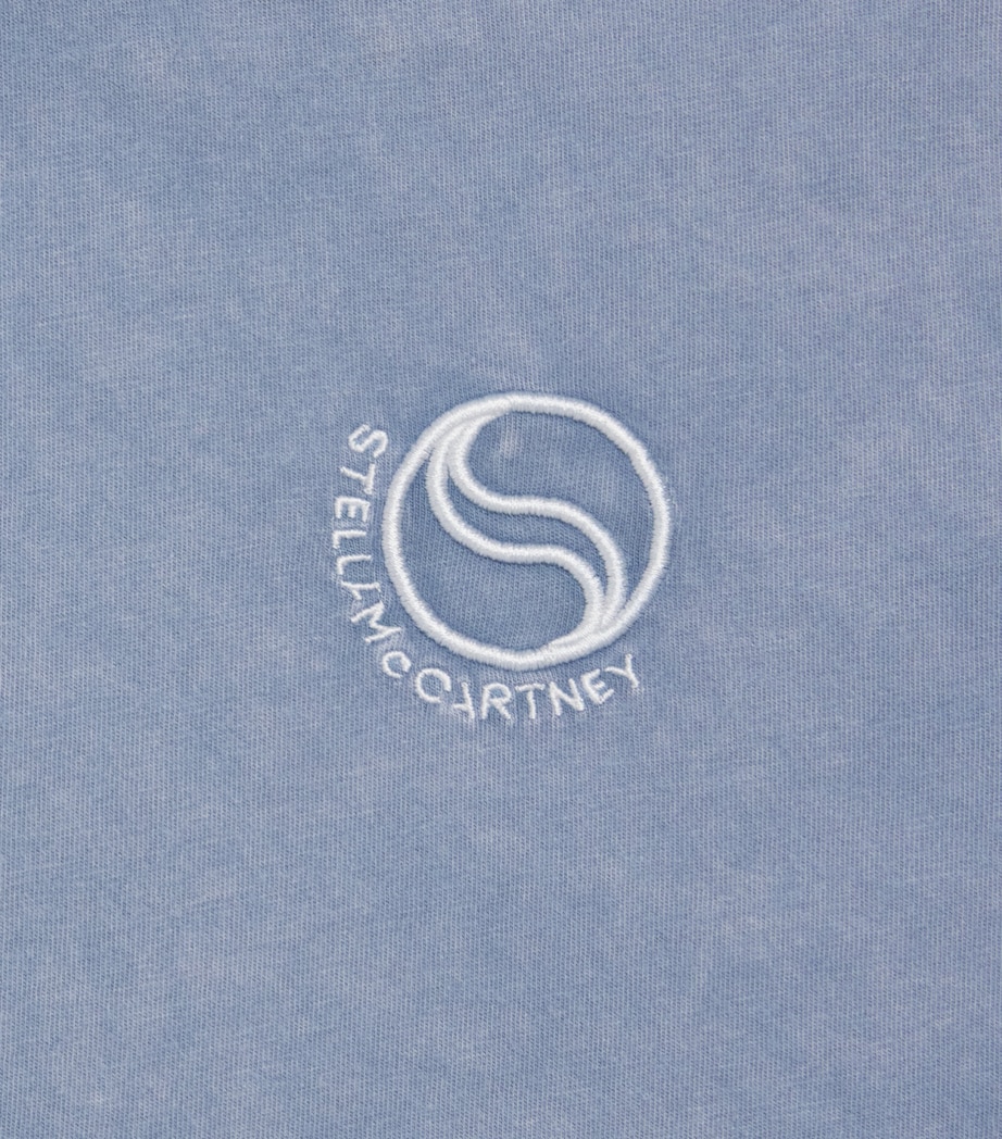 Stella McCartney Kids Organic Cotton Circle Logo T-Shirt (8-14 Years) Image 3