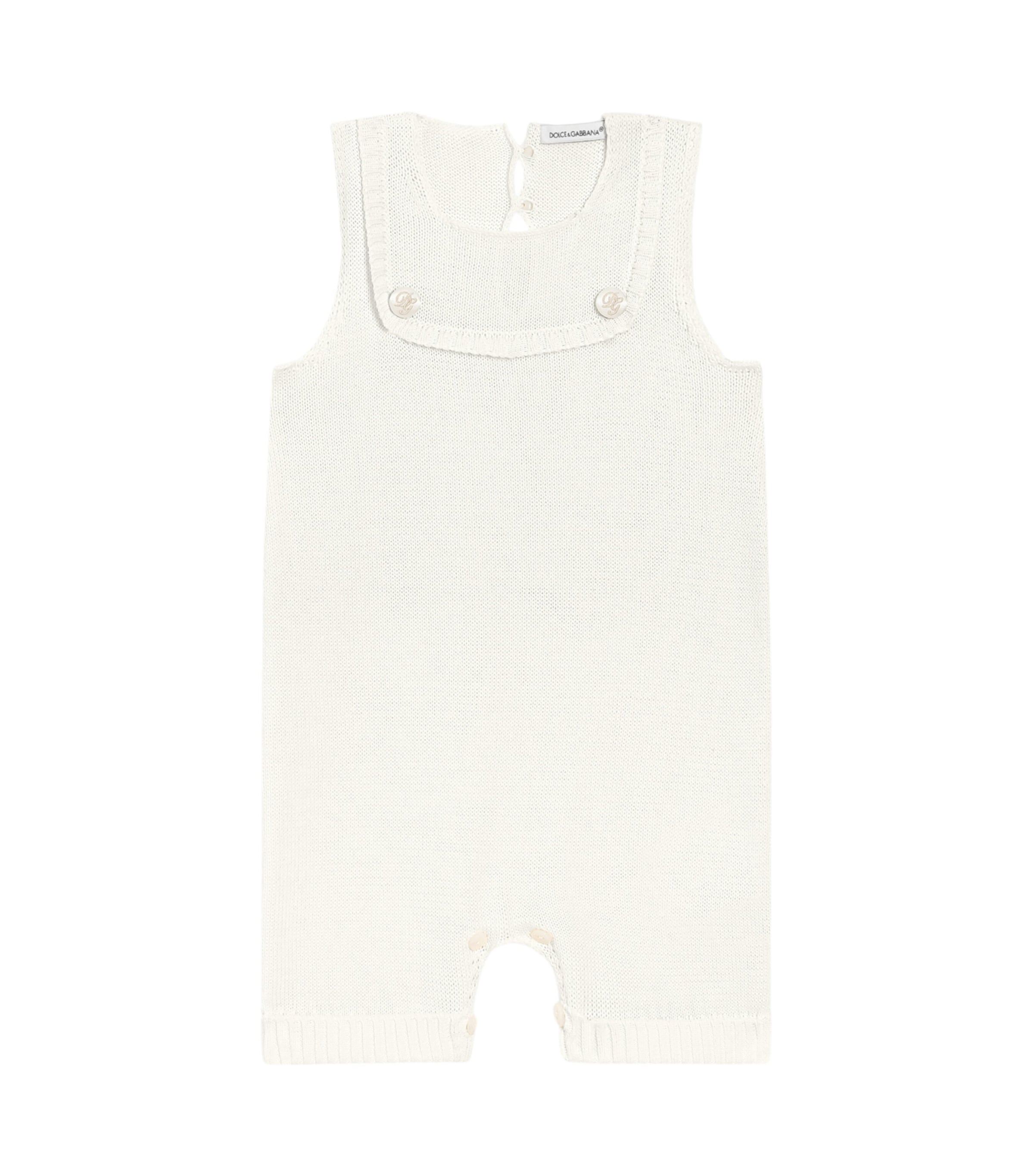 Dolce & Gabbana Kids' Cotton Knitted Playsuit