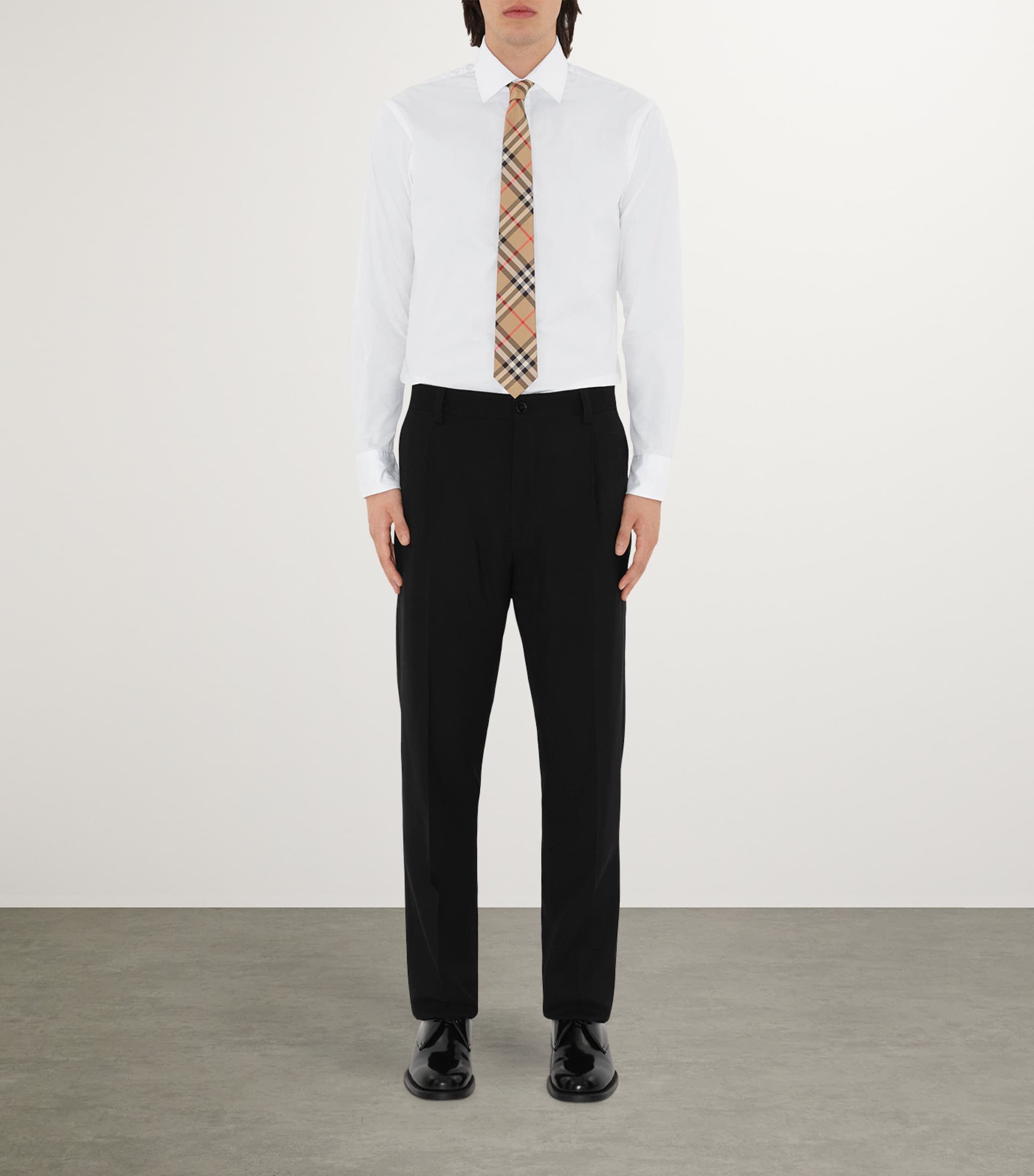 Silk Vintage Check Tie ARCHIVE BEIGE Image 3