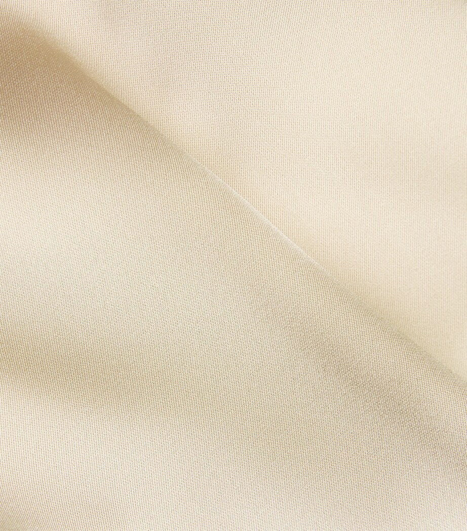 Satin Straight Trousers BEIGE Image 5