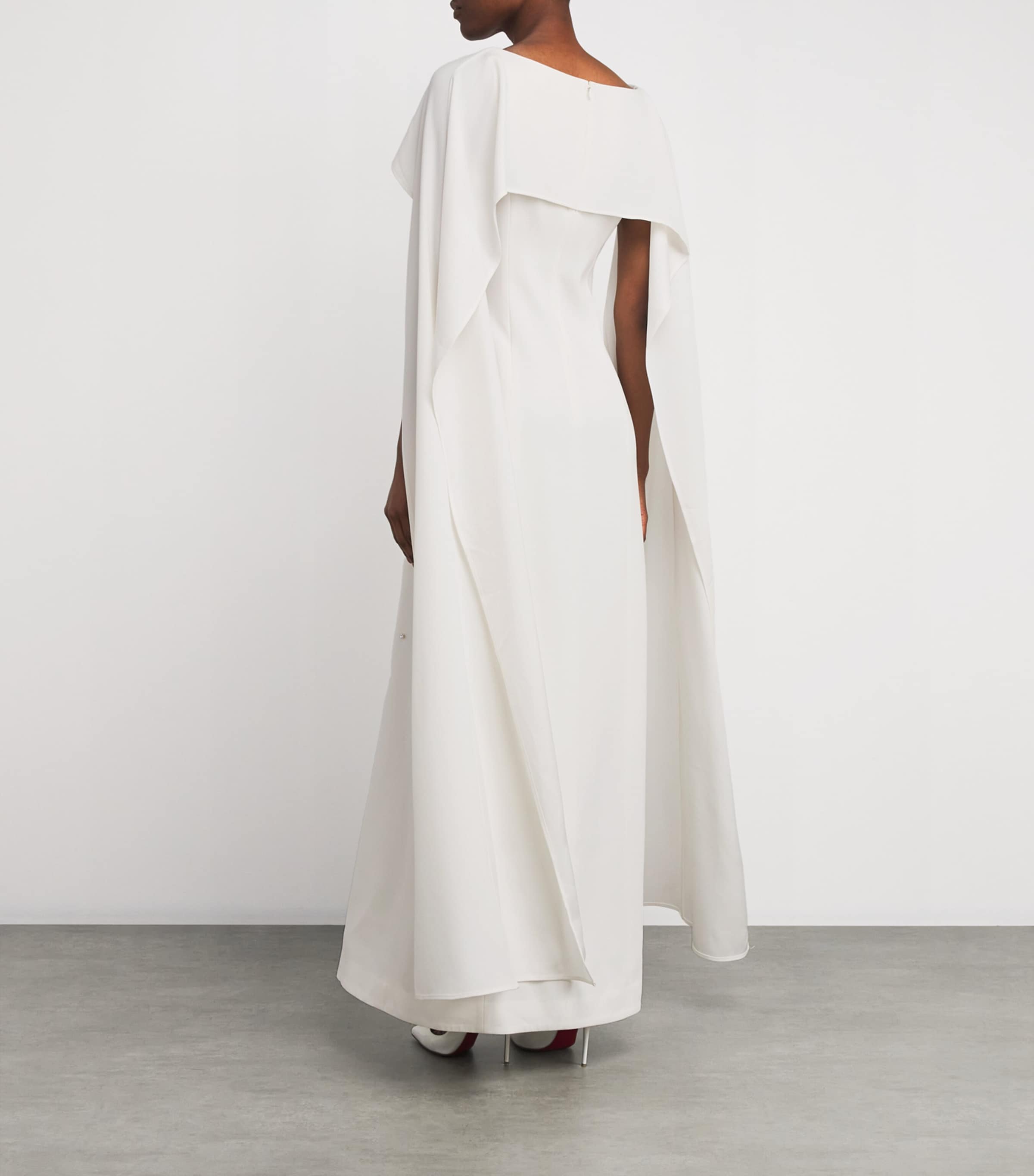 「HUISHAN ZHANG」シルクオーガンザ ロングドレス Huishan Zhang Duchesse Satin Shannon Gown | Harrods US