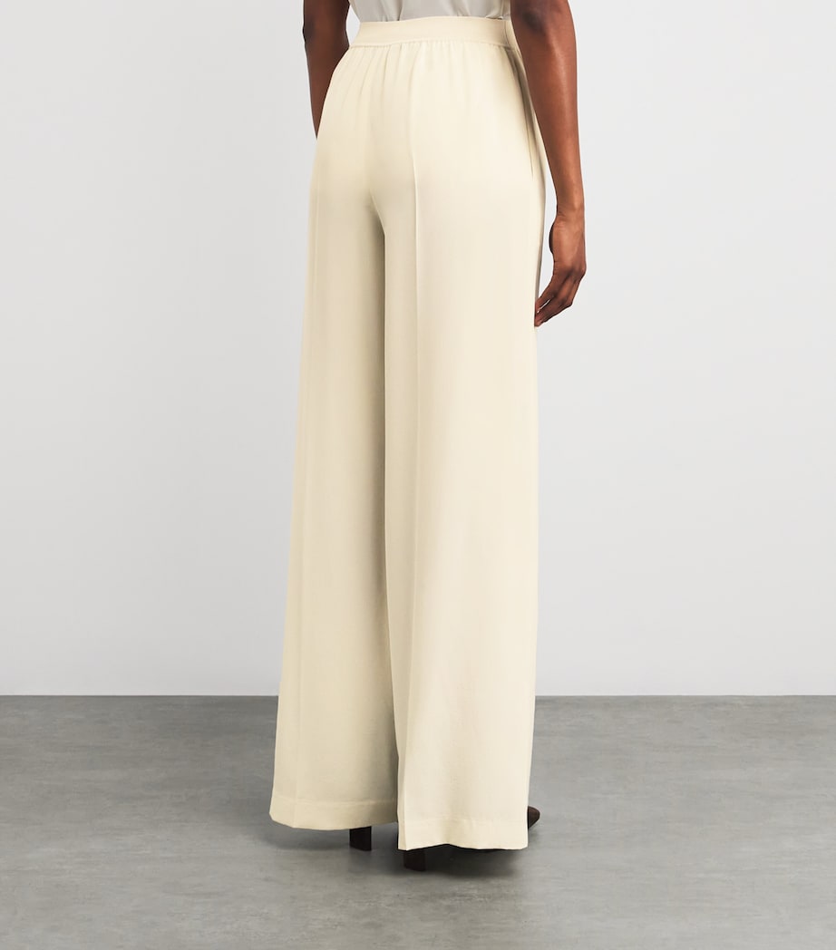 Silk Hulin Wide-Leg Trousers AFFOGATO Image 4