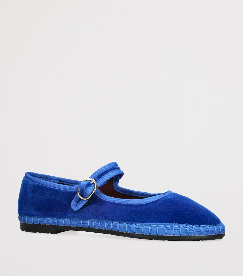 Velvet Oe Mary Janes BLUE Image 3