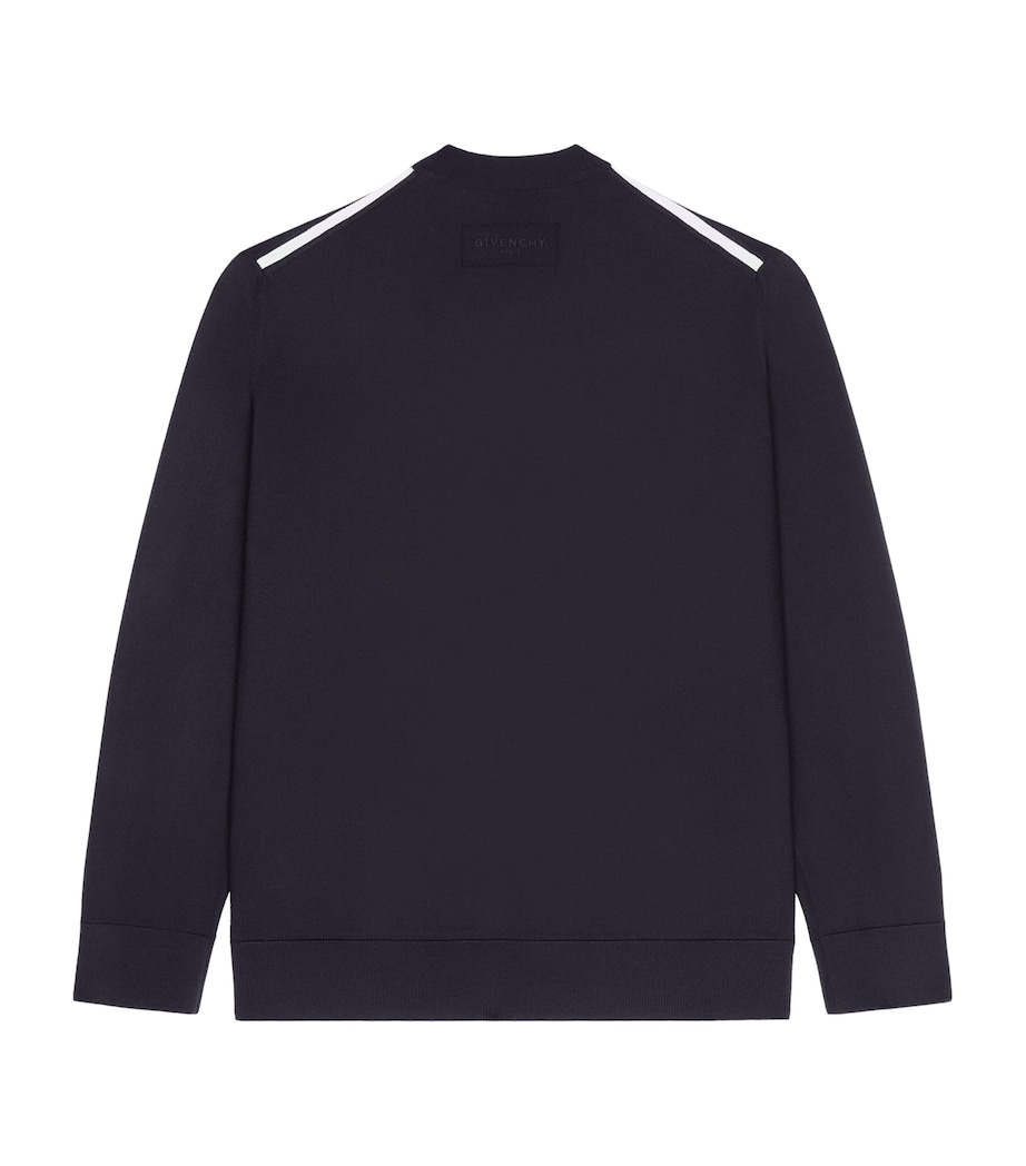 Wool V-Neck Cardigan DARK NAVY Image 2