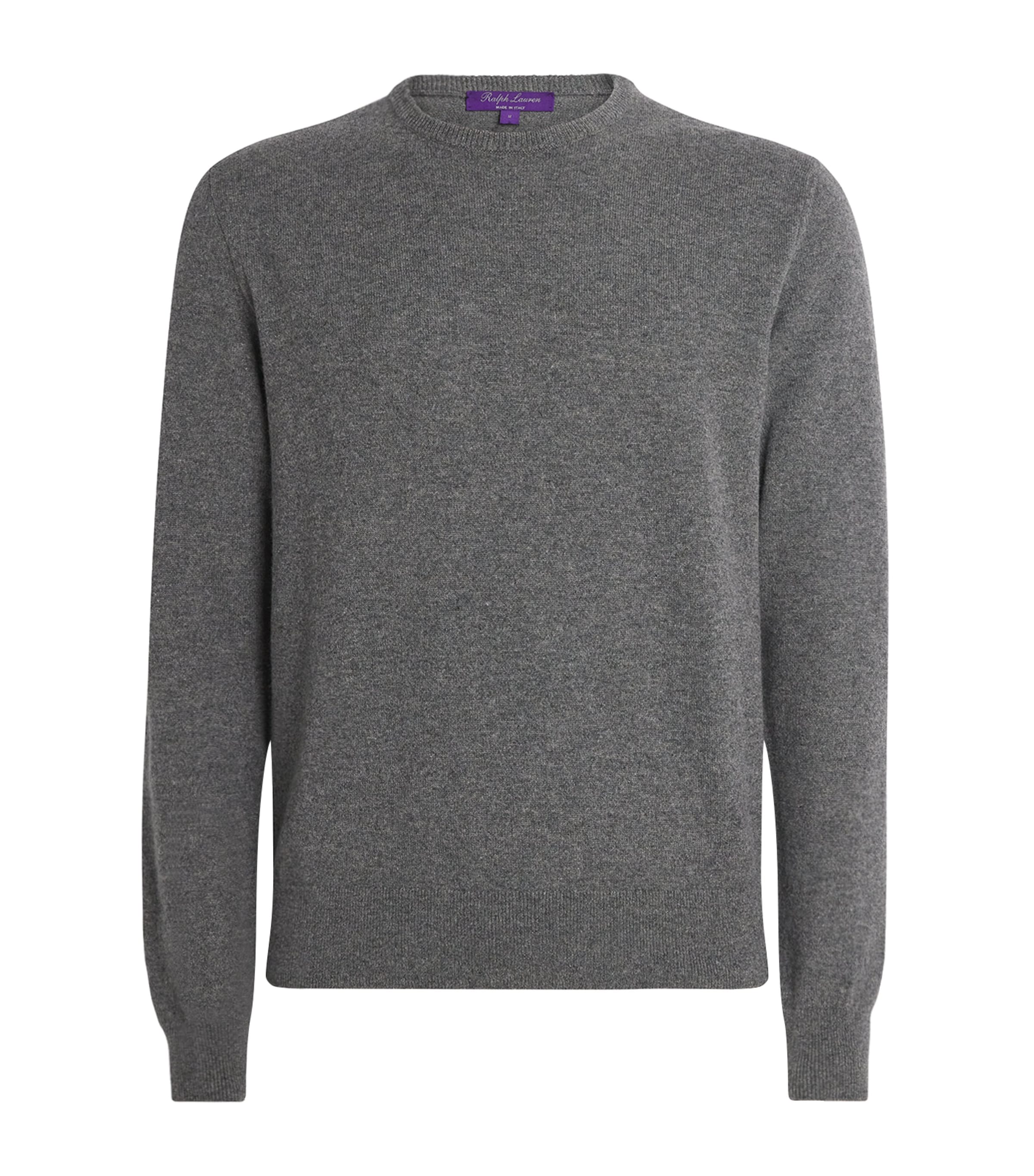 Cashmere Crew-Neck Sweater GREY HTR Image 1