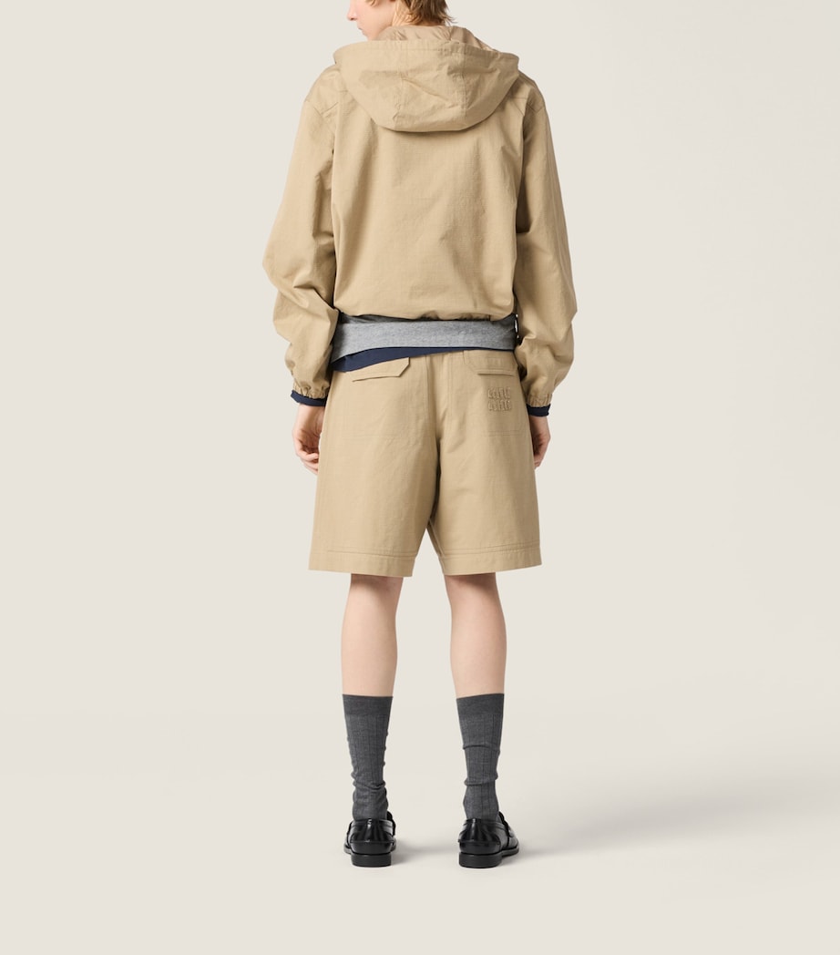 Miu Miu Womens Ripstop Jacket Neutral Image 3