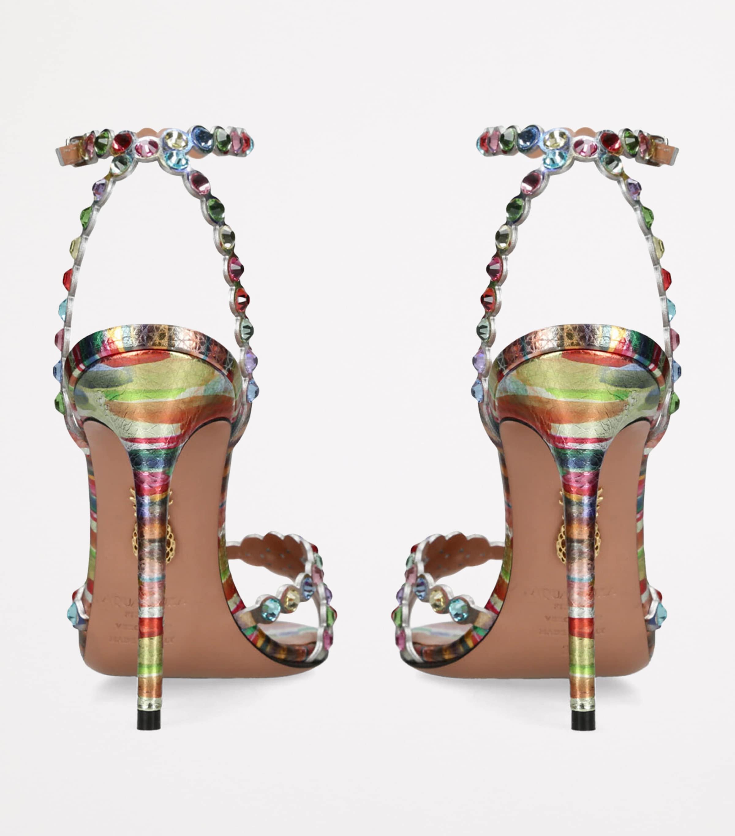 Aquazzura Rainbow Sandals Heels Tequila Mule Aquazzura Tequila