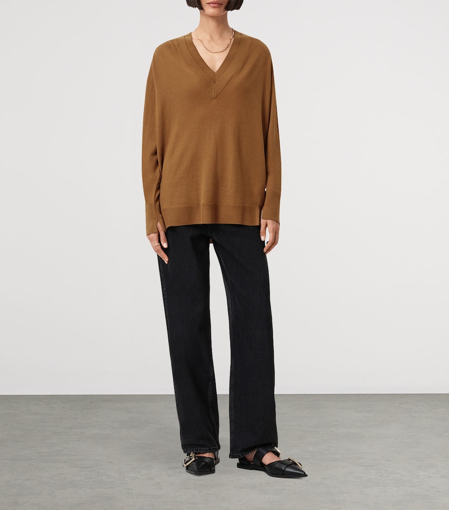 Wool Bern Sweater CARAMEL BROWN Image 3