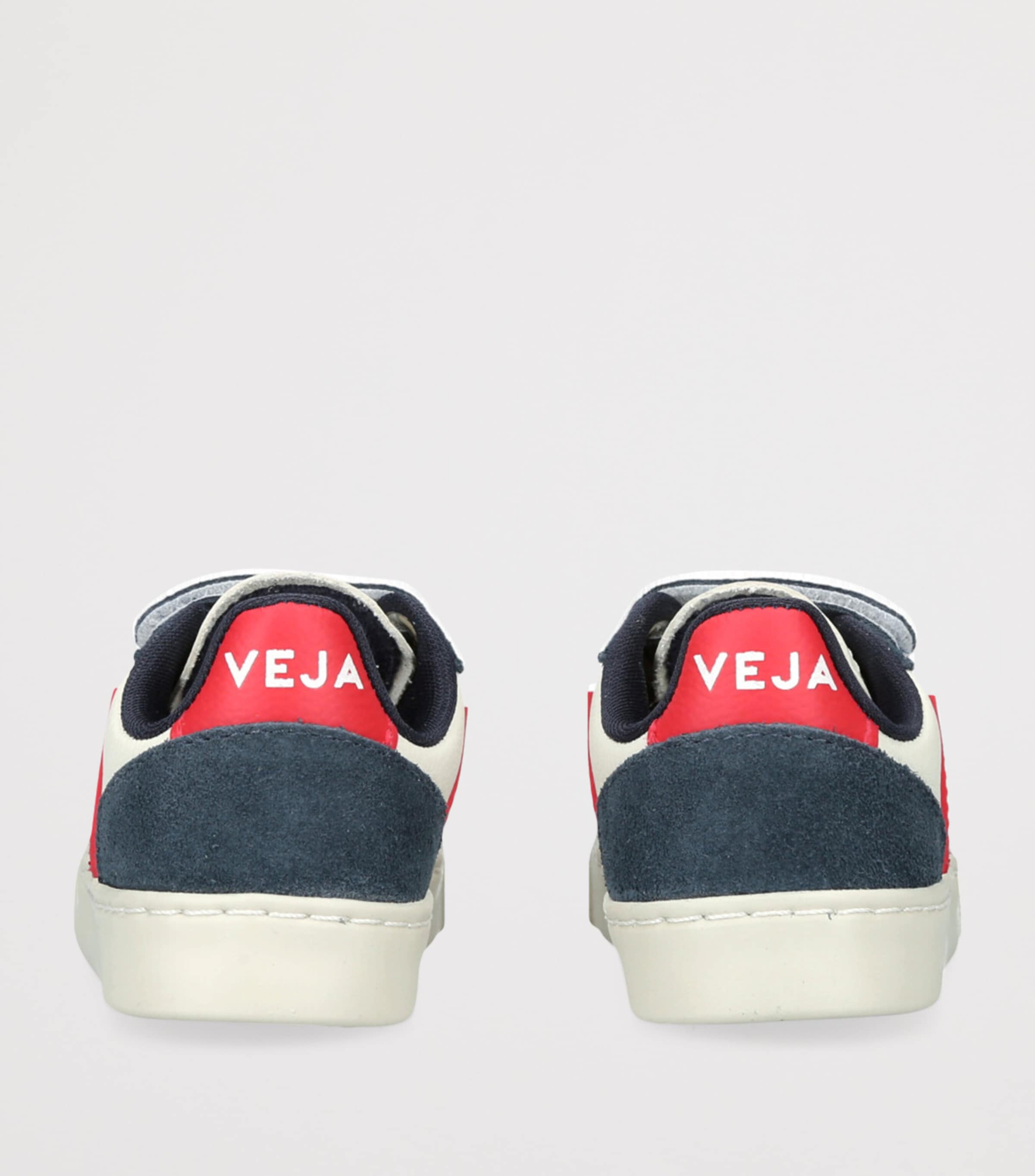 Leather V-10 Sneakers WHITE/NAVY Image 2