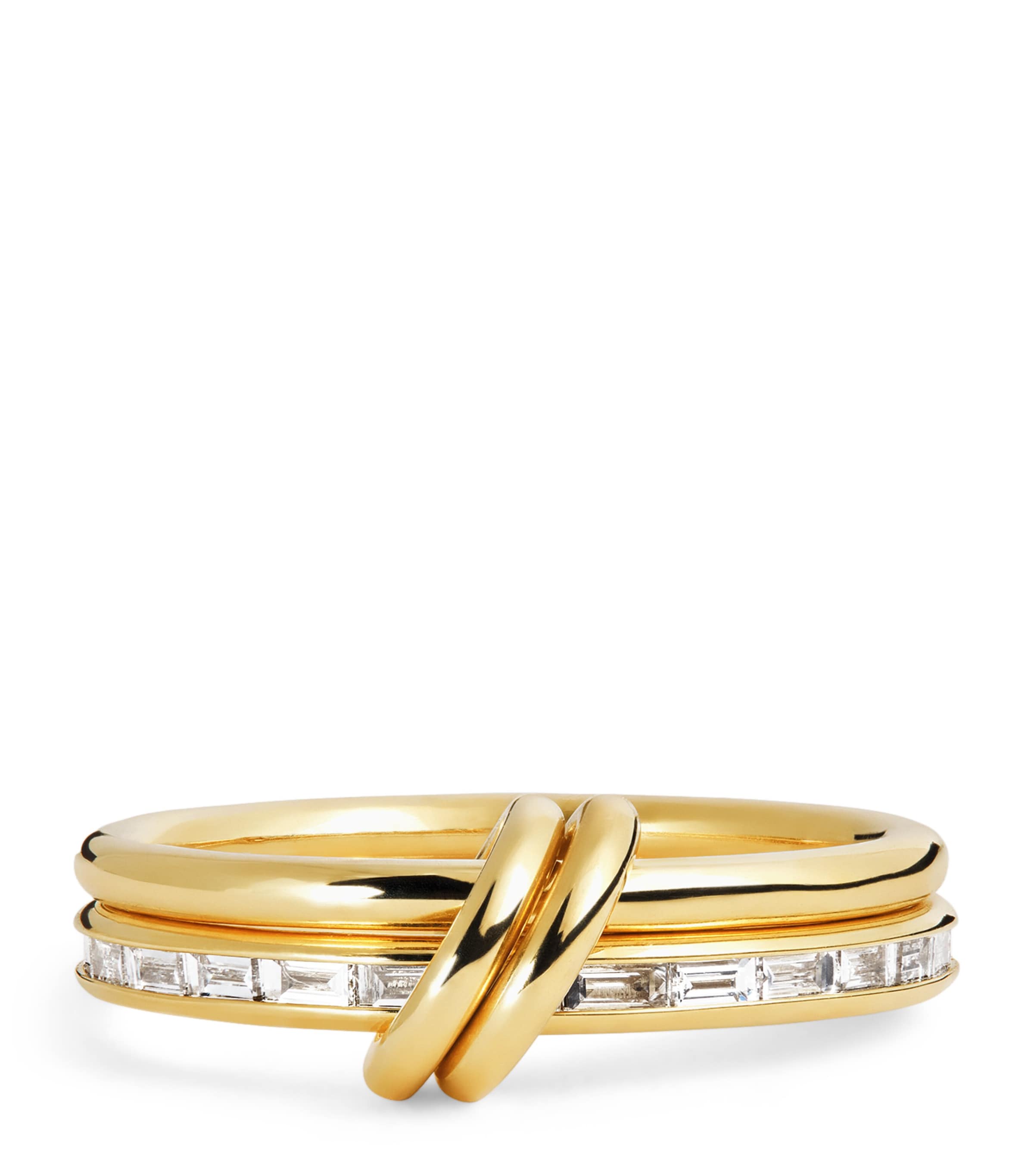 Spinelli Kilcollin Yellow Gold And Diamond Leora Ring In Gold