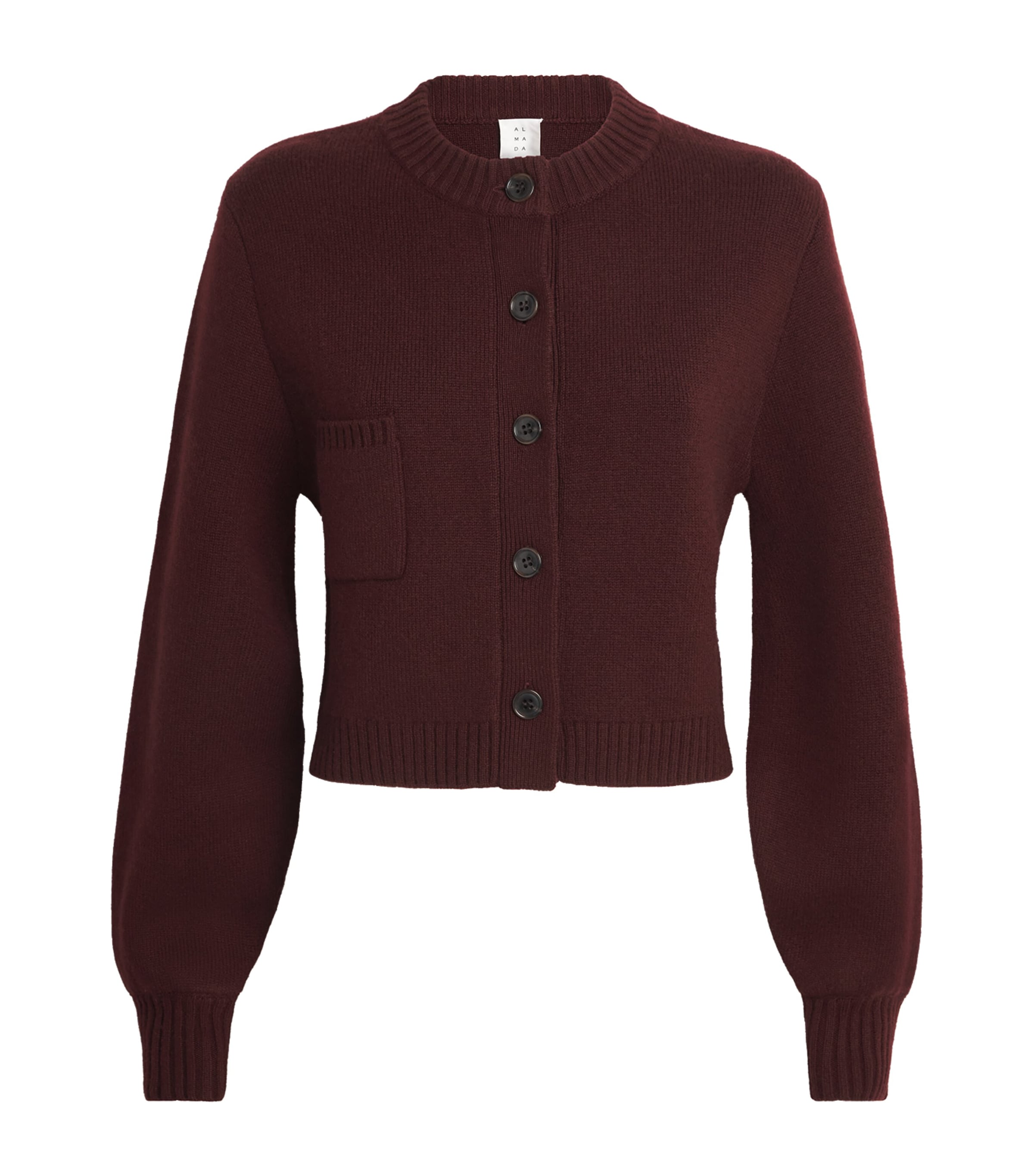 Almada Label Wool-cashmere Zozo Cardigan In Brown