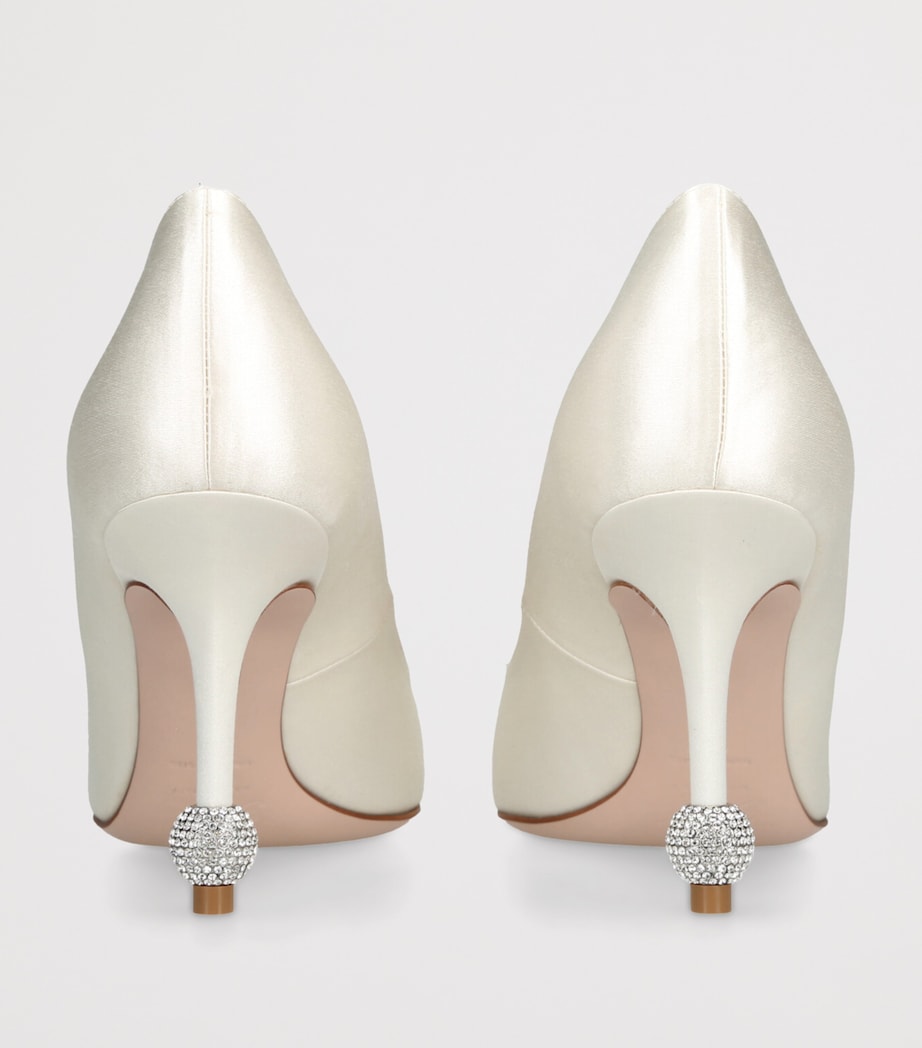 Satin Marlene Pumps 85 WINTER WHT Image 2