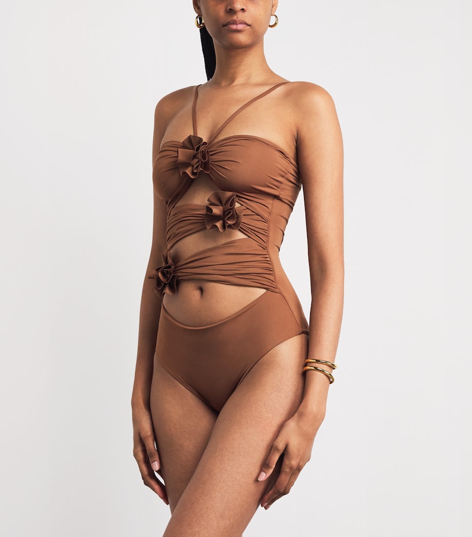 Trinitaria One-Piece Swimsuit COCOA BROWN 58 Image 2
