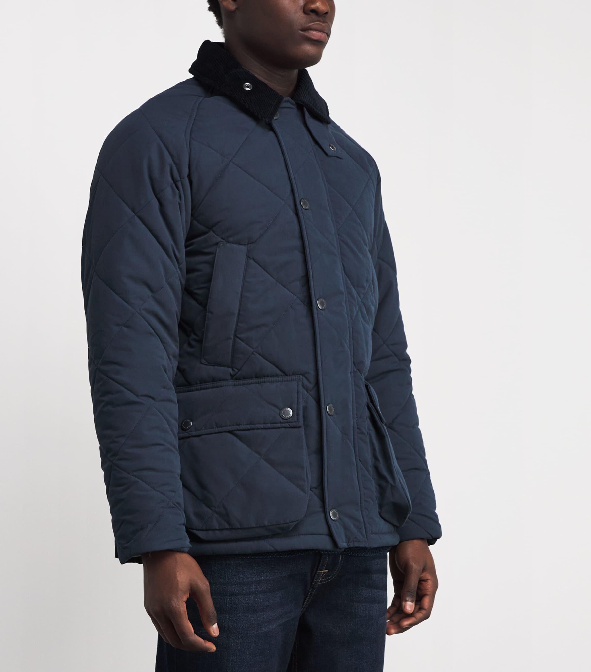 Quilted Modern Bedale Jacket NY71 NAVY Image 3