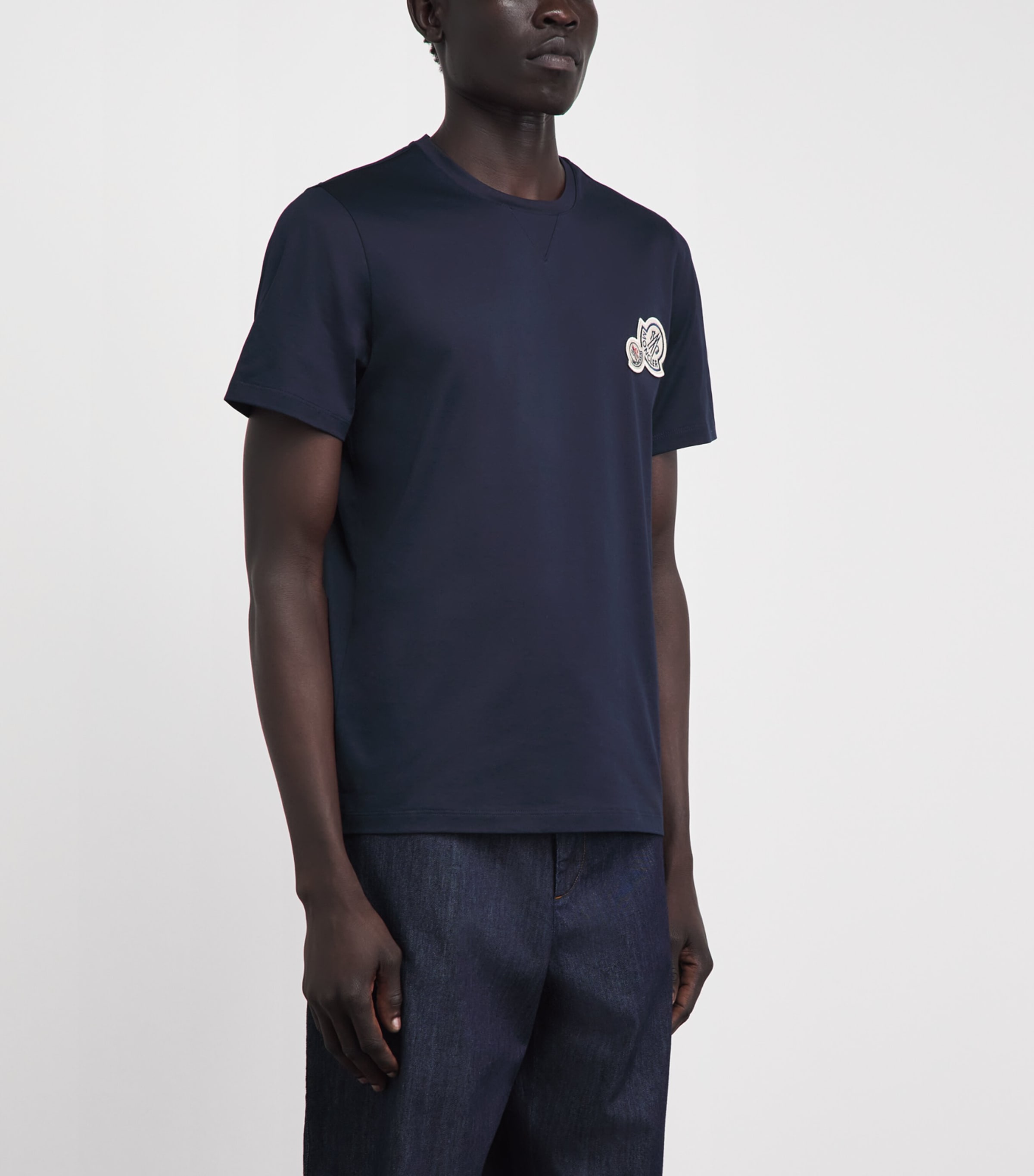 Moncler Mens Cotton Logo T-Shirt Image 4