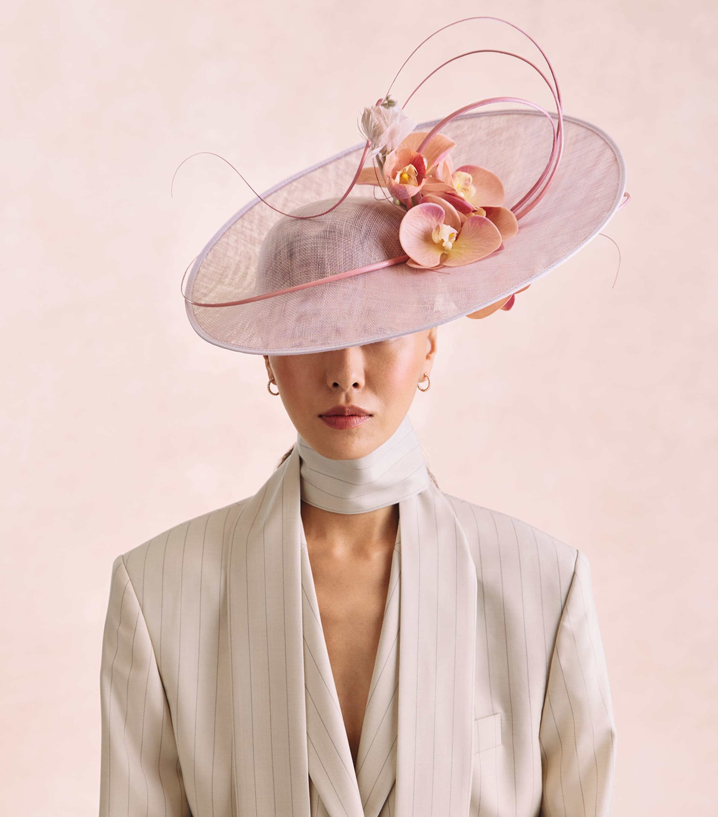 Vivien Sheriff Floral Dressage Hat Lilac Tones Image 4