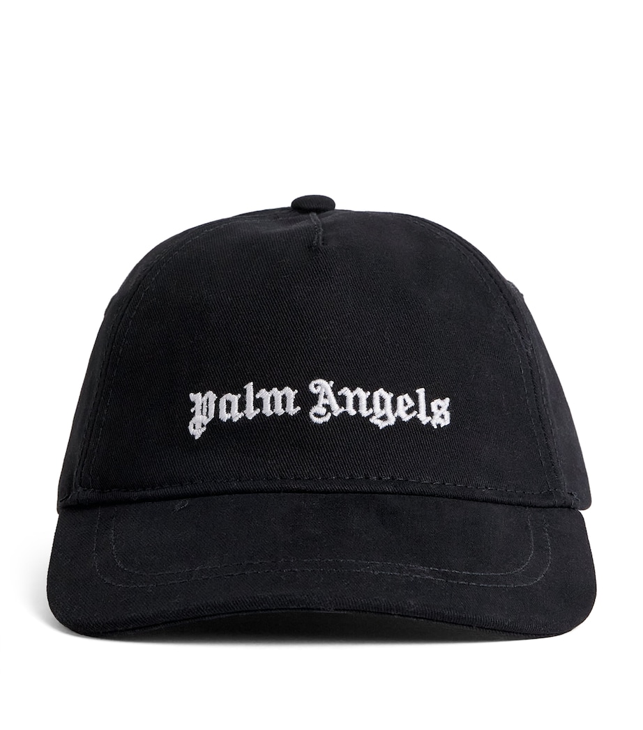 Palm Angels Kids Cotton Logo Cap Nero/black Image 1
