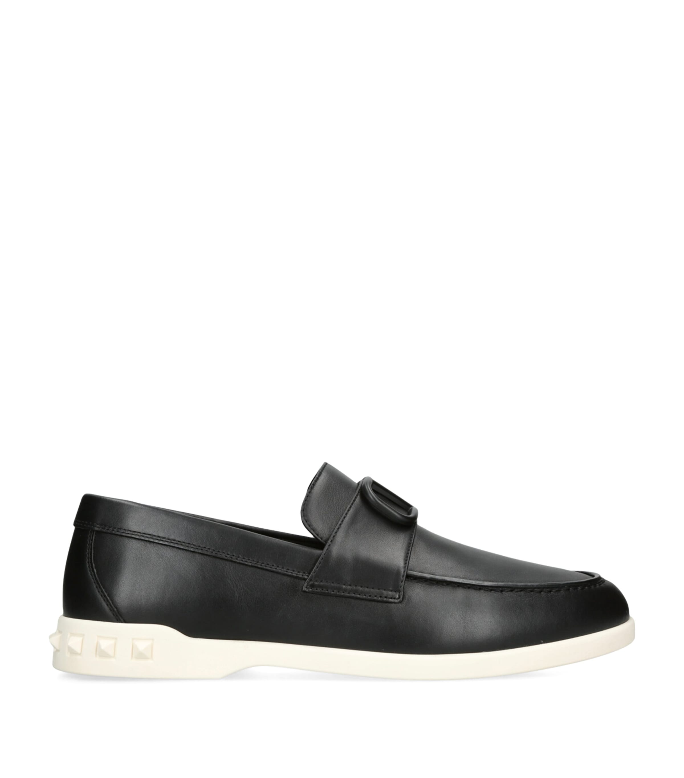 Leather Leisure Flow Loafers BLACK Image 1