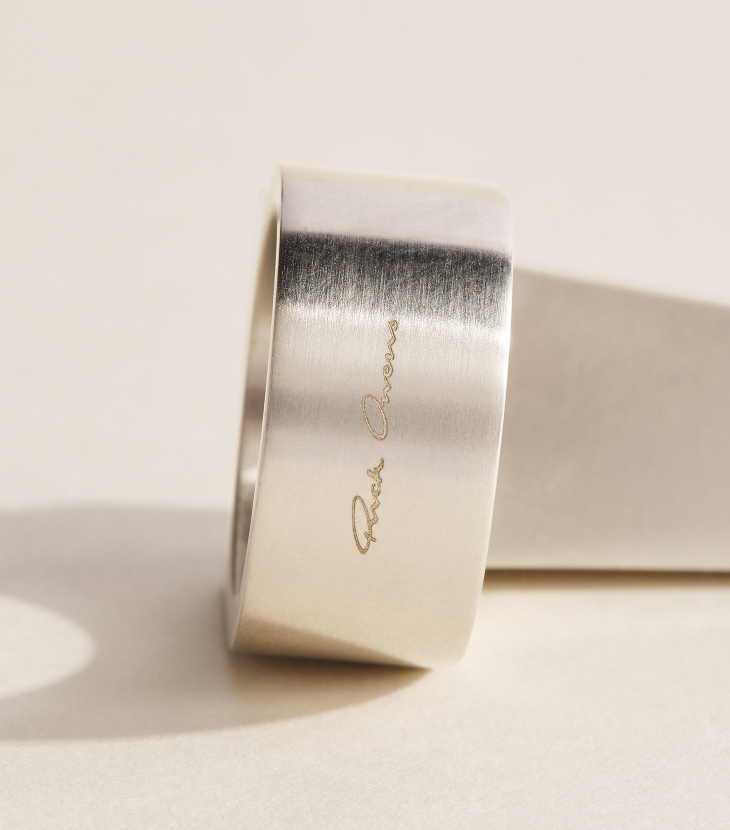 Rick Owens Crystal Trunk Ring Palladio Image 4