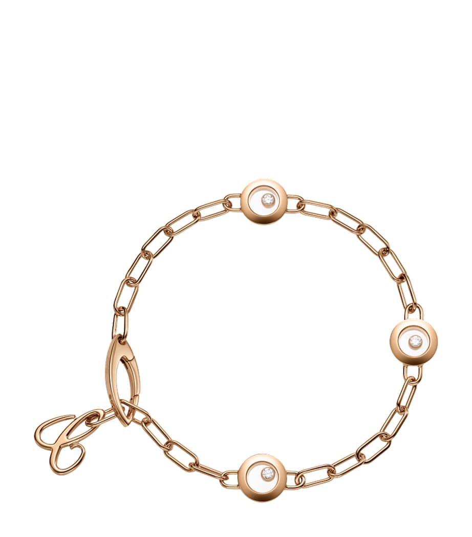 Rose Gold and Diamond Happy Diamonds Icons Bracelet 18K ROSE GOLD Image 1