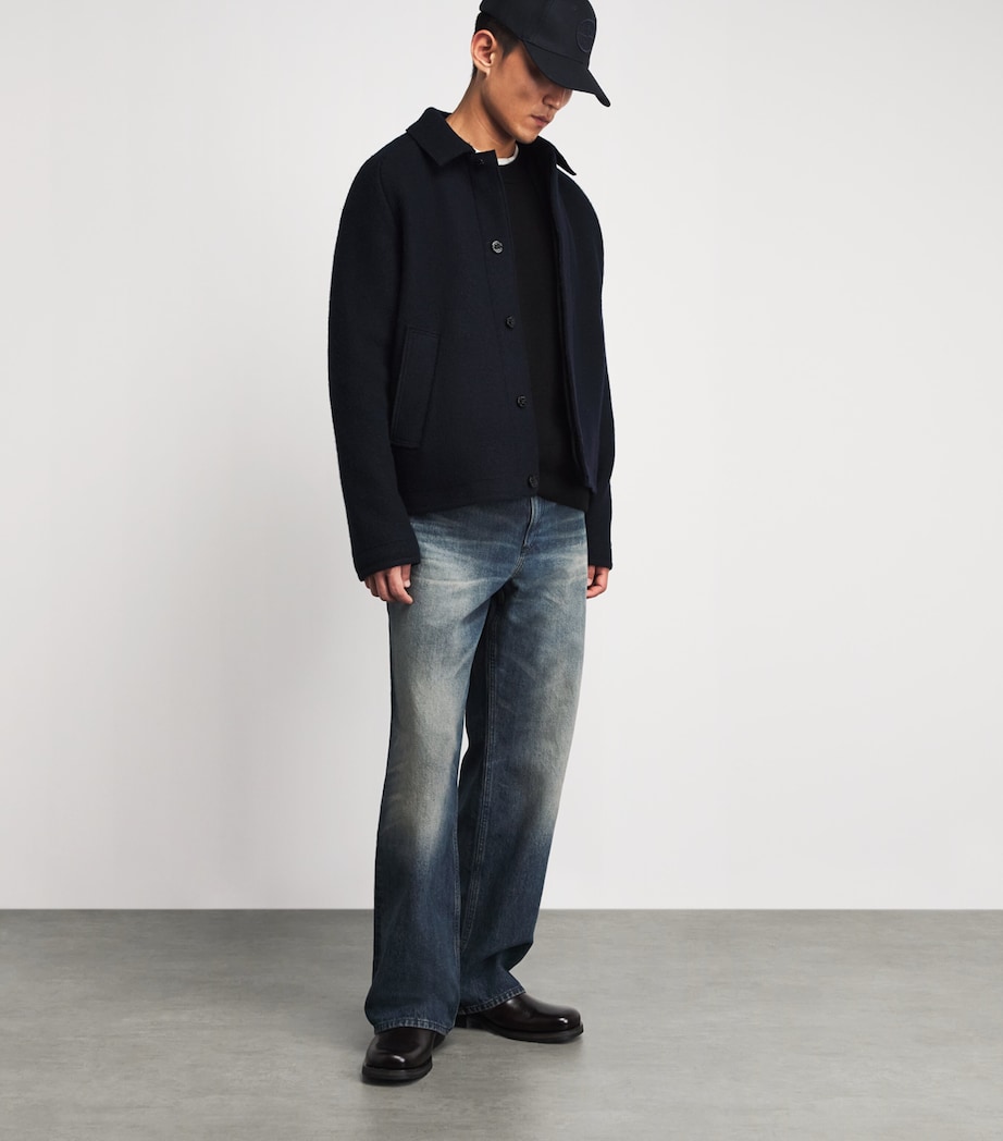 Stone Island Virgin Wool-Blend Compass Baseball Cap Image 4