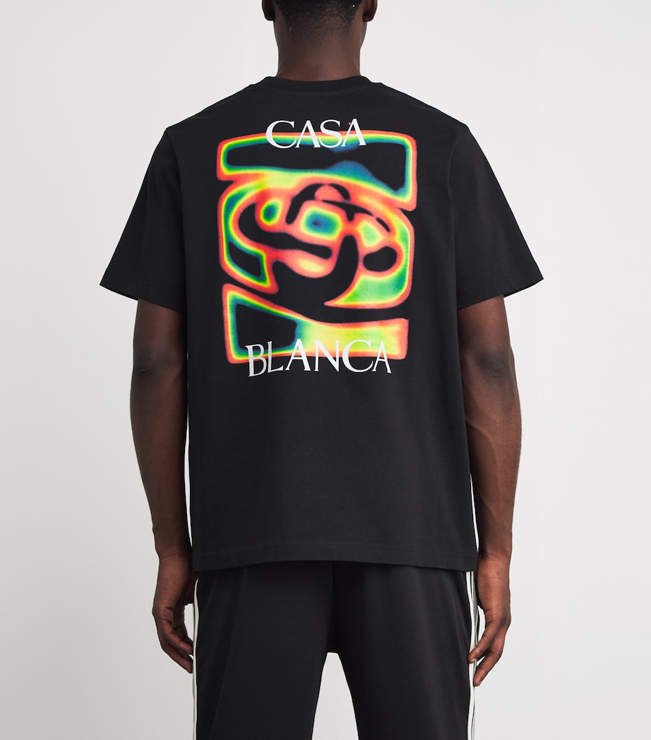 Organic Cotton Heat Map Logo T-Shirt BLACK HEAT MAP Image 4