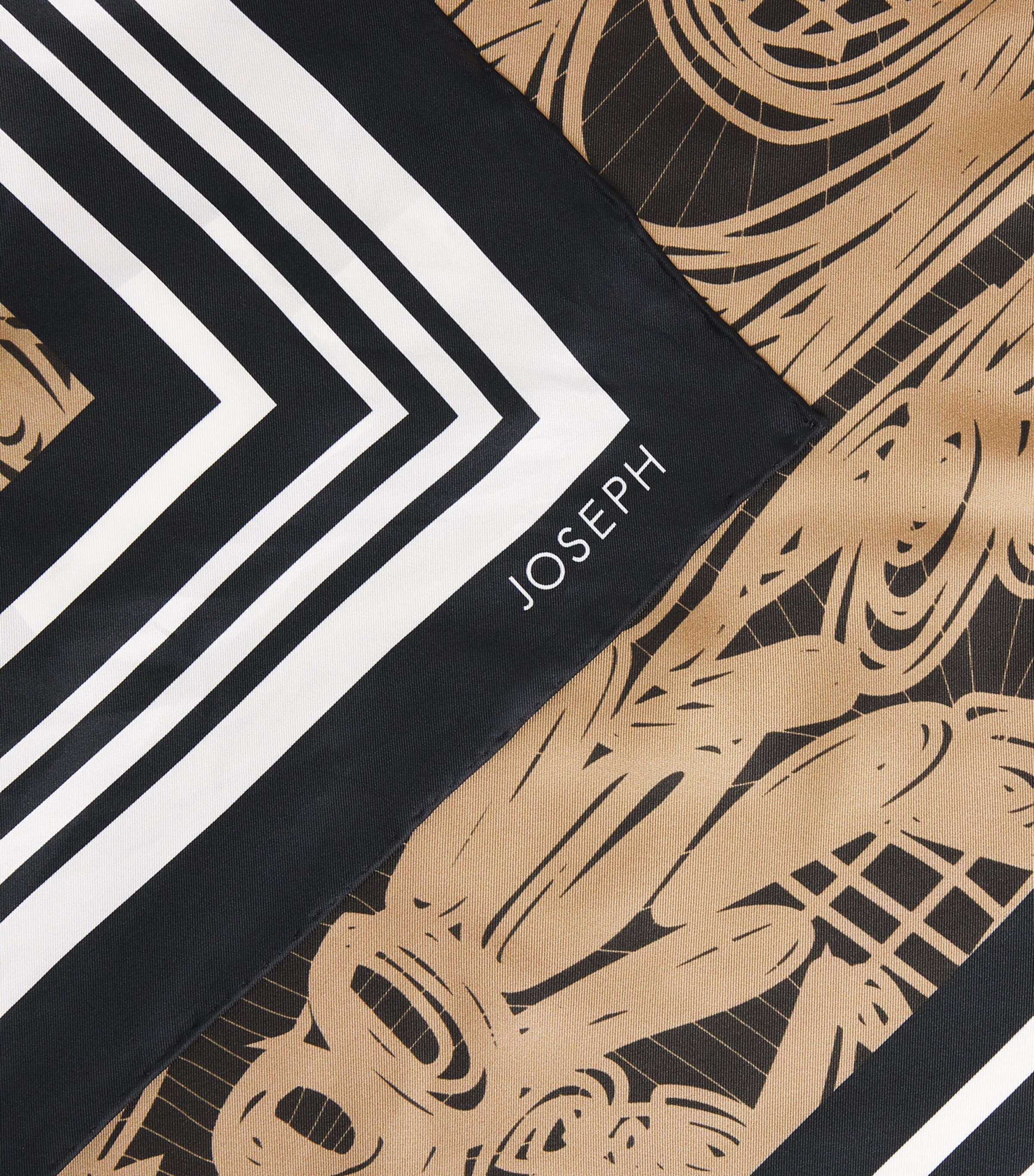 Large Silk Briar Scarf POWDER/COCOA Image 4